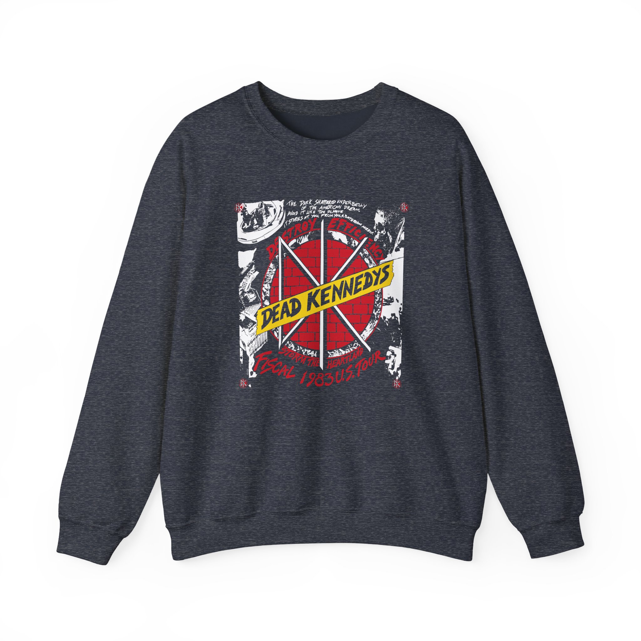 Dead Kennedys Destroy Efficiency 1983 Unisex Heavy Blend™ Crewneck Sweatshirt - Image 9