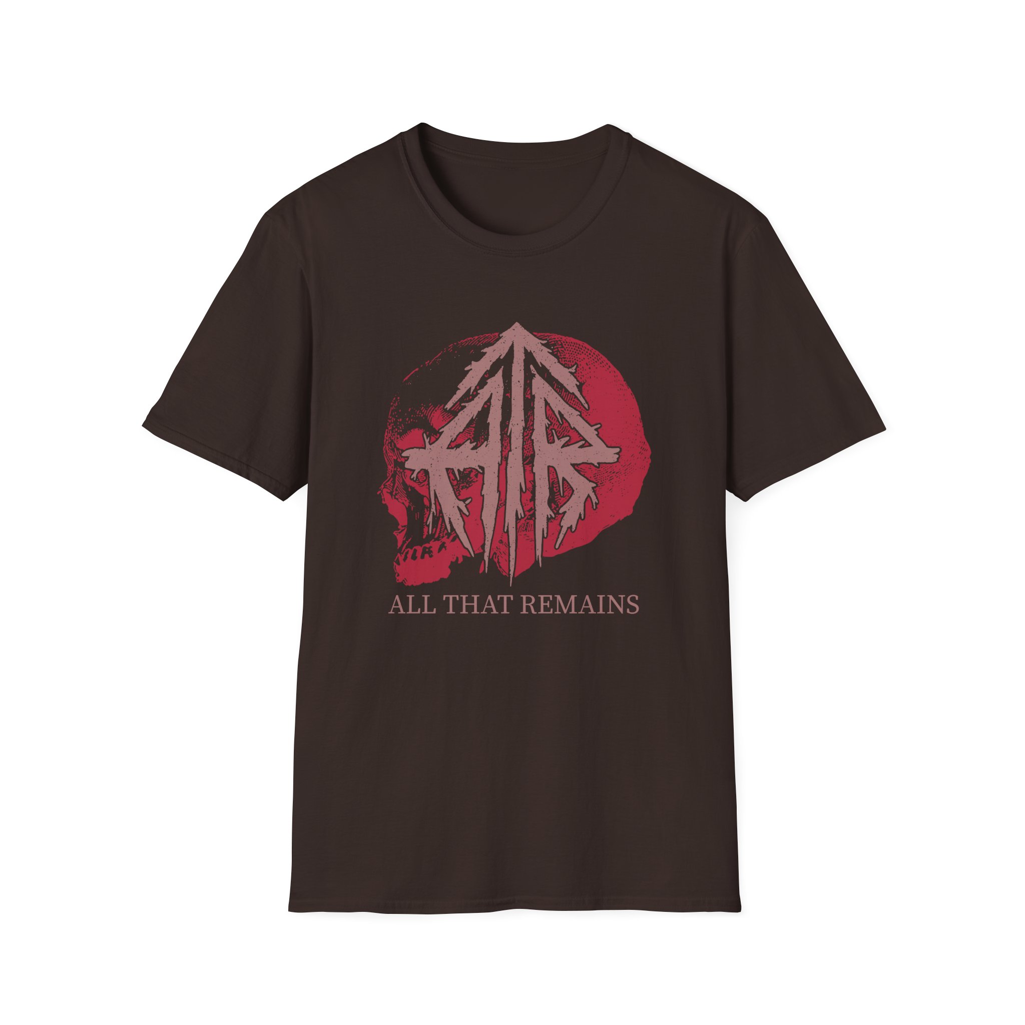 All That Remains Skull Unisex Softstyle T-Shirt - Image 3