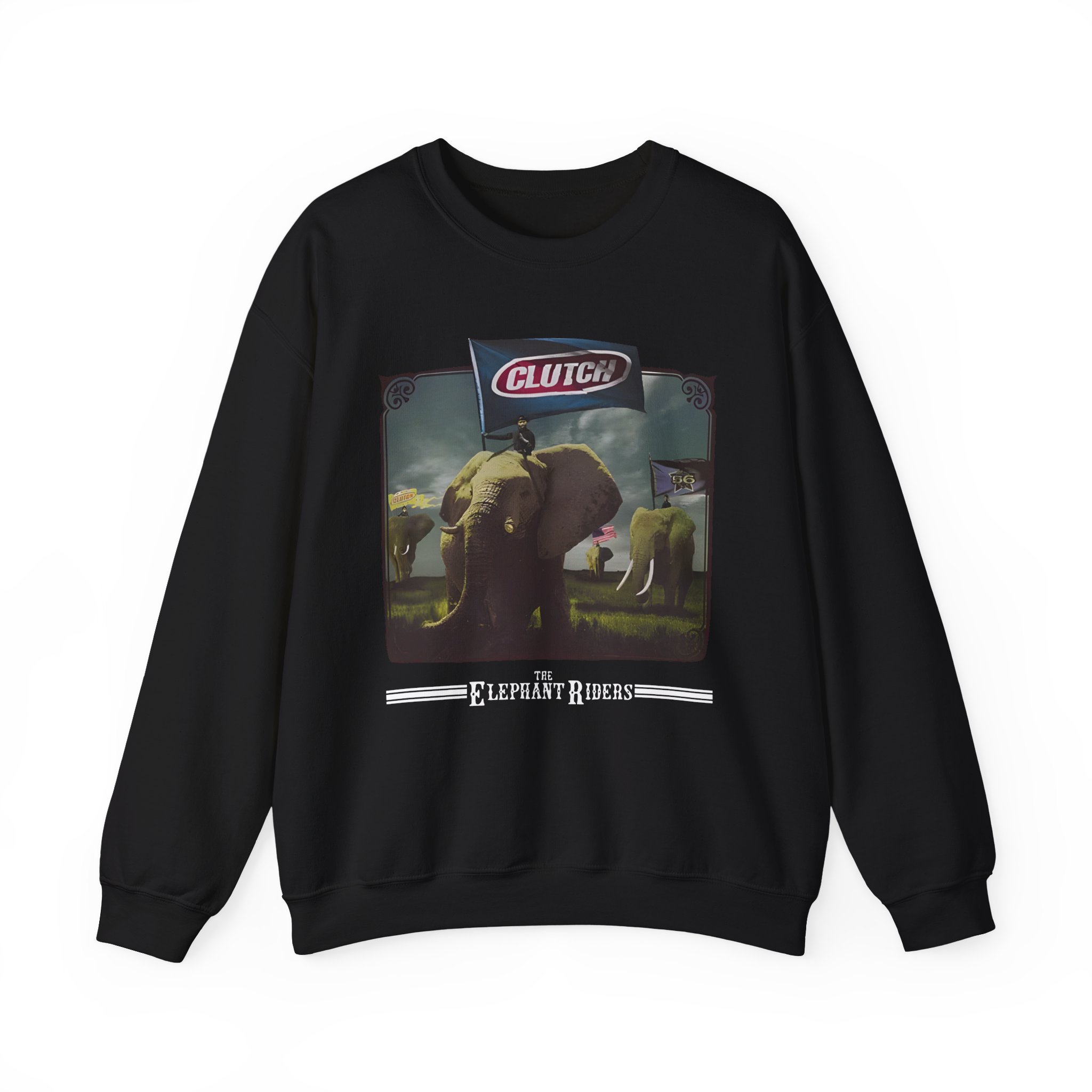Clutch Elephant Riders Unisex Heavy Blend™ Crewneck Sweatshirt
