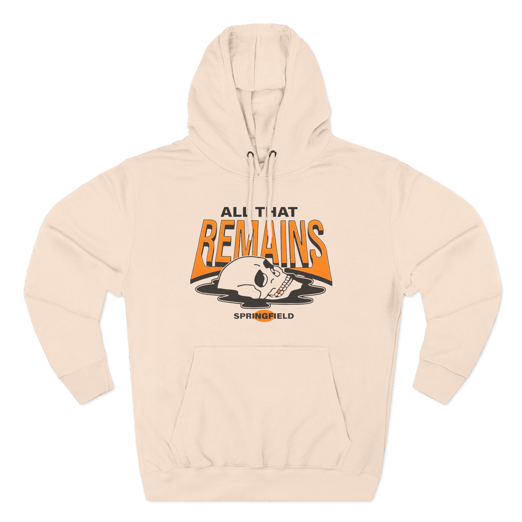 All That Remains Springfield Skull Three-Panel Fleece Hoodie - Image 7