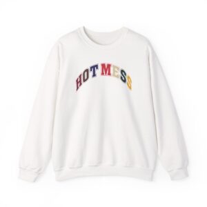 Alix Earle Hot Mess Varsity Unisex Heavy Blend™ Crewneck Sweatshirt