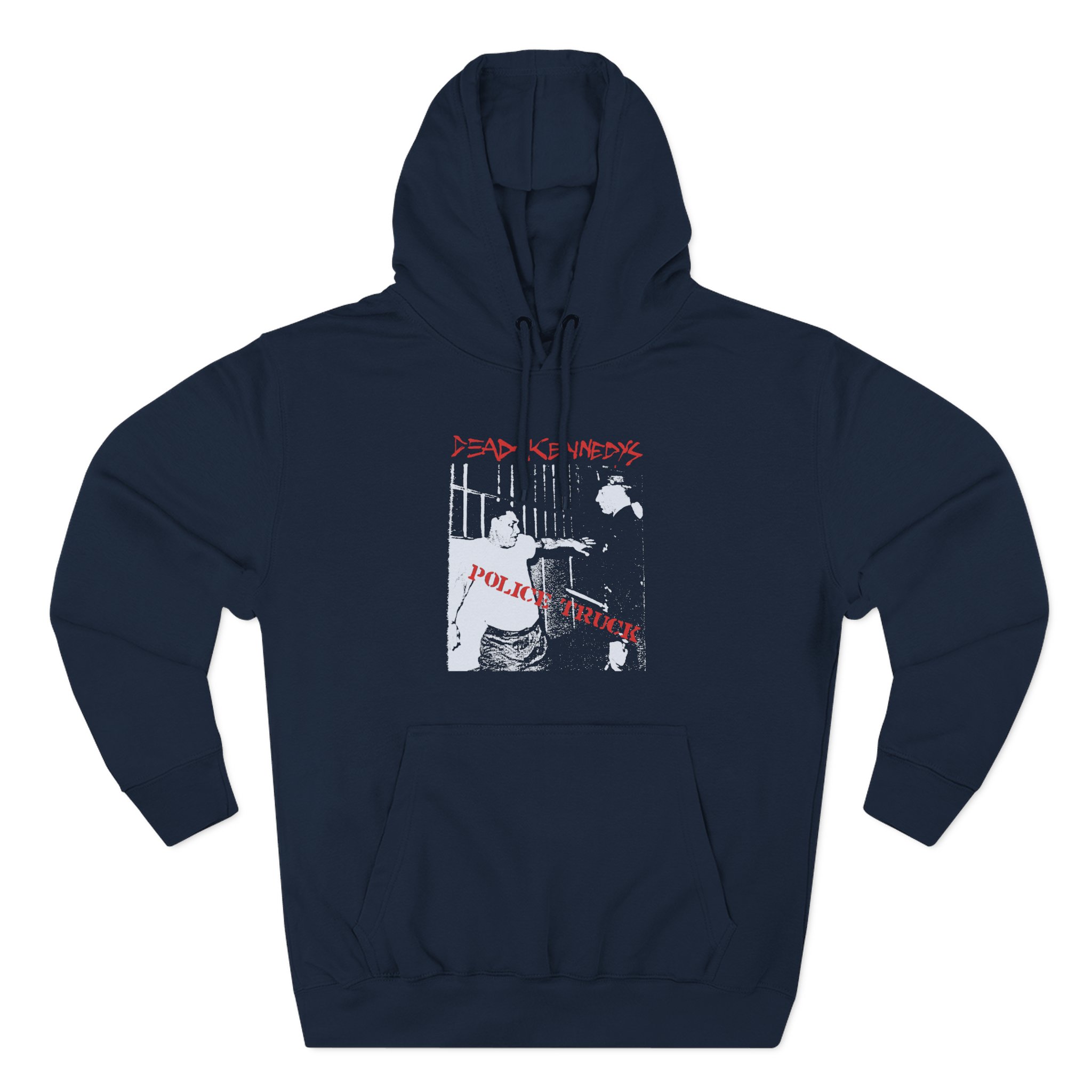 Dead Kennedys Police Truck Three-Panel Fleece Hoodie - Image 7