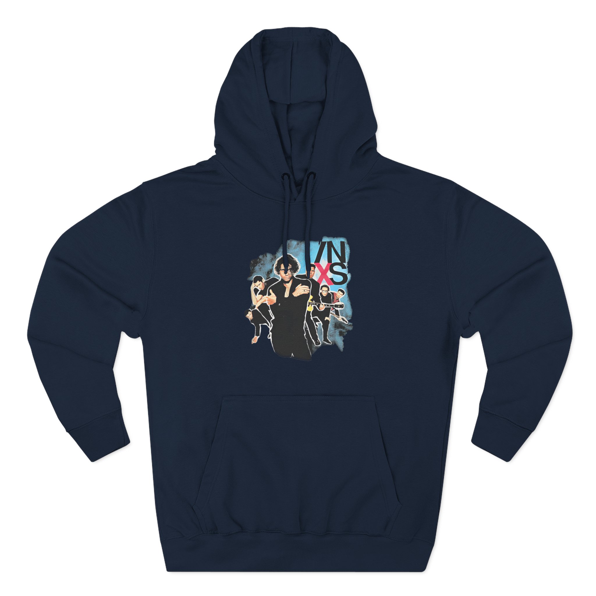 Inxs Fan Favourite Vintage Three-Panel Fleece Hoodie - Image 5