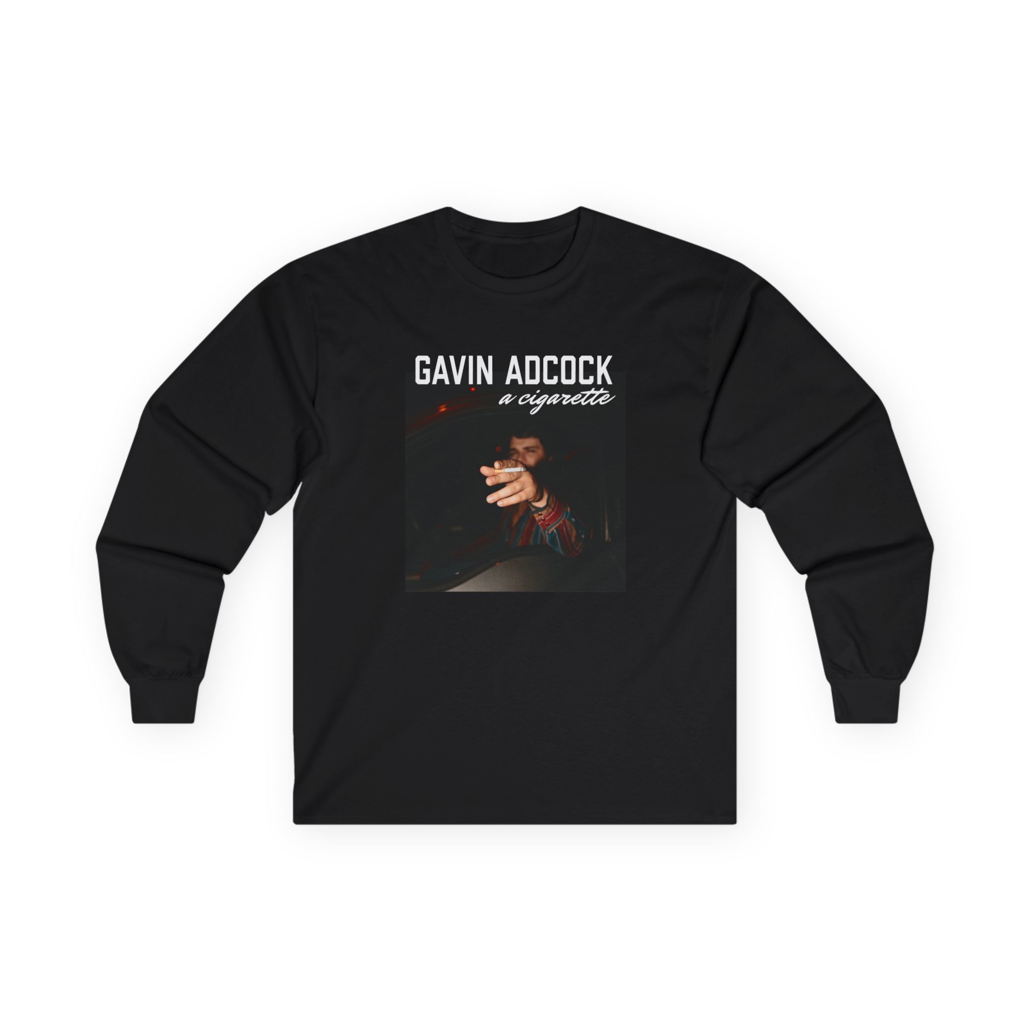 Gavin Adcock a Cigarette Black Photo Unisex Ultra Cotton Long Sleeve Tee