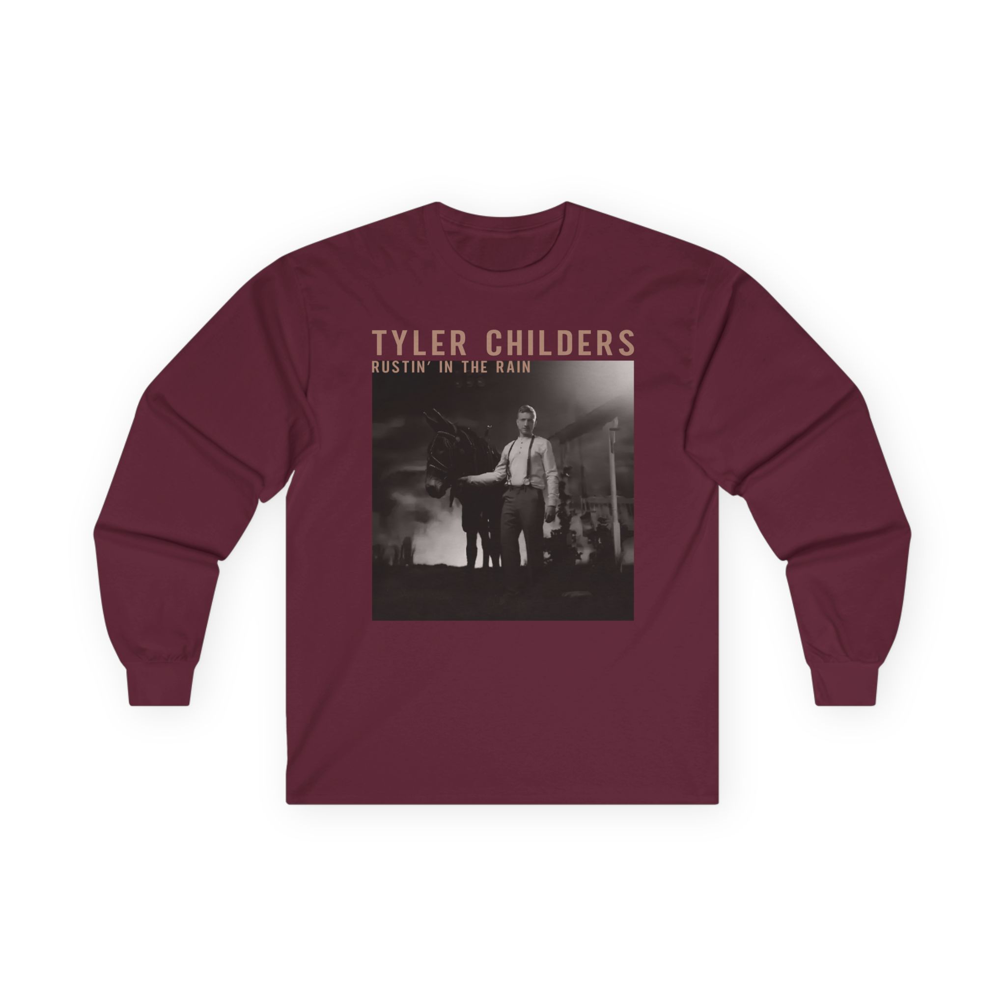 Tyler Childers Black Rustin Unisex Ultra Cotton Long Sleeve Tee - Image 3