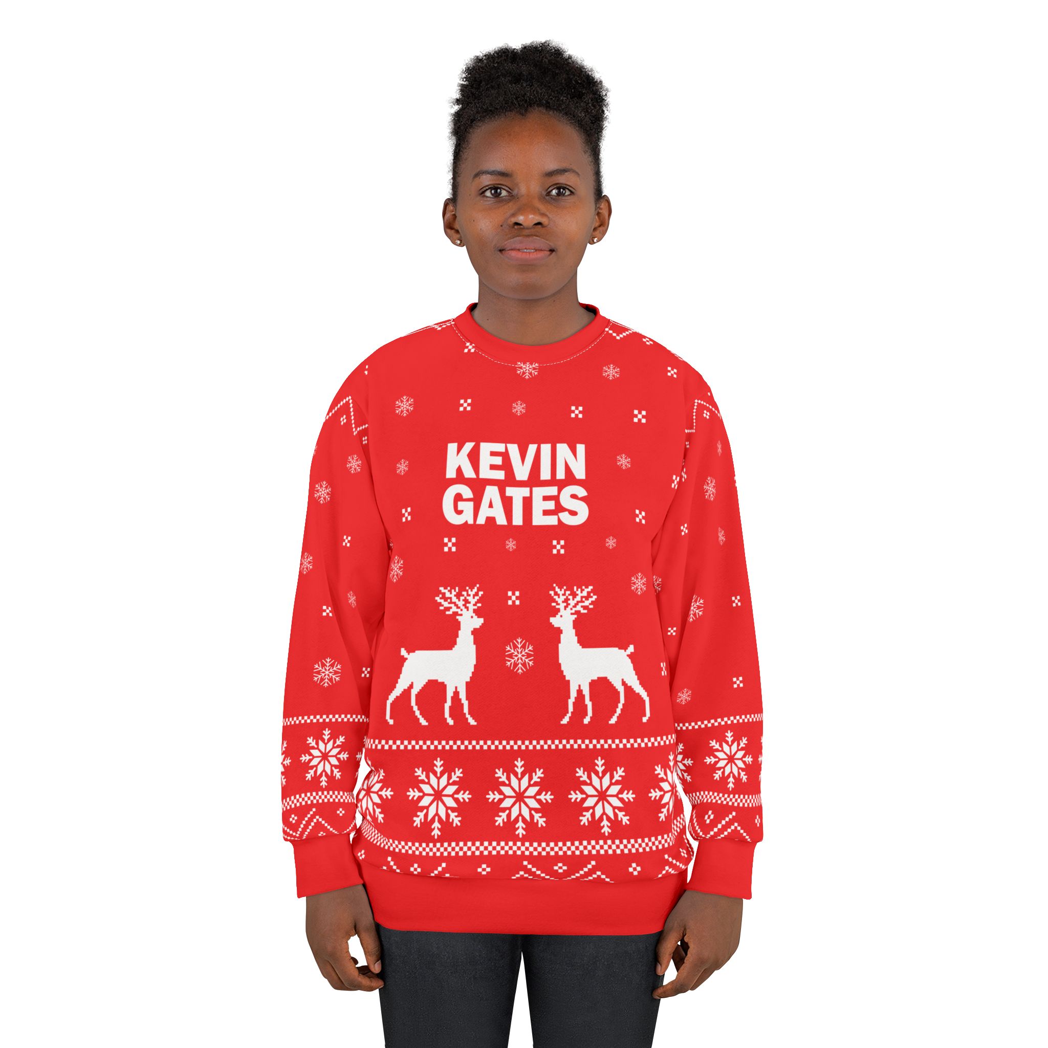 Kevin Gates Unisex Sweatshirt (AOP) - Image 4