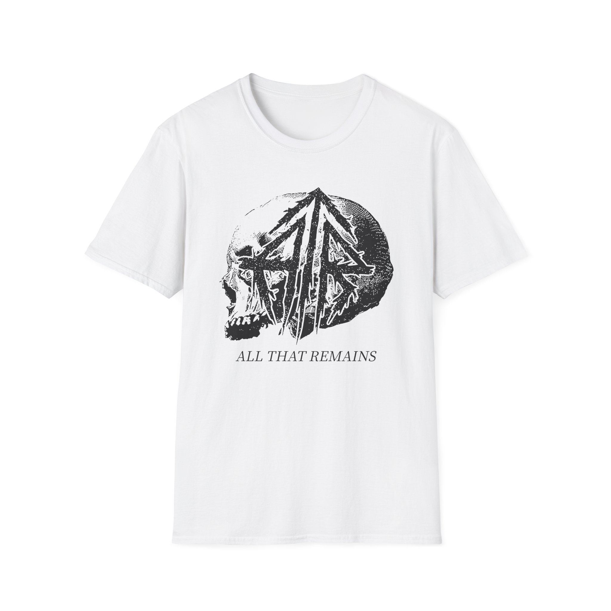 All That Remains Tie Dye Skull Unisex Softstyle T-Shirt