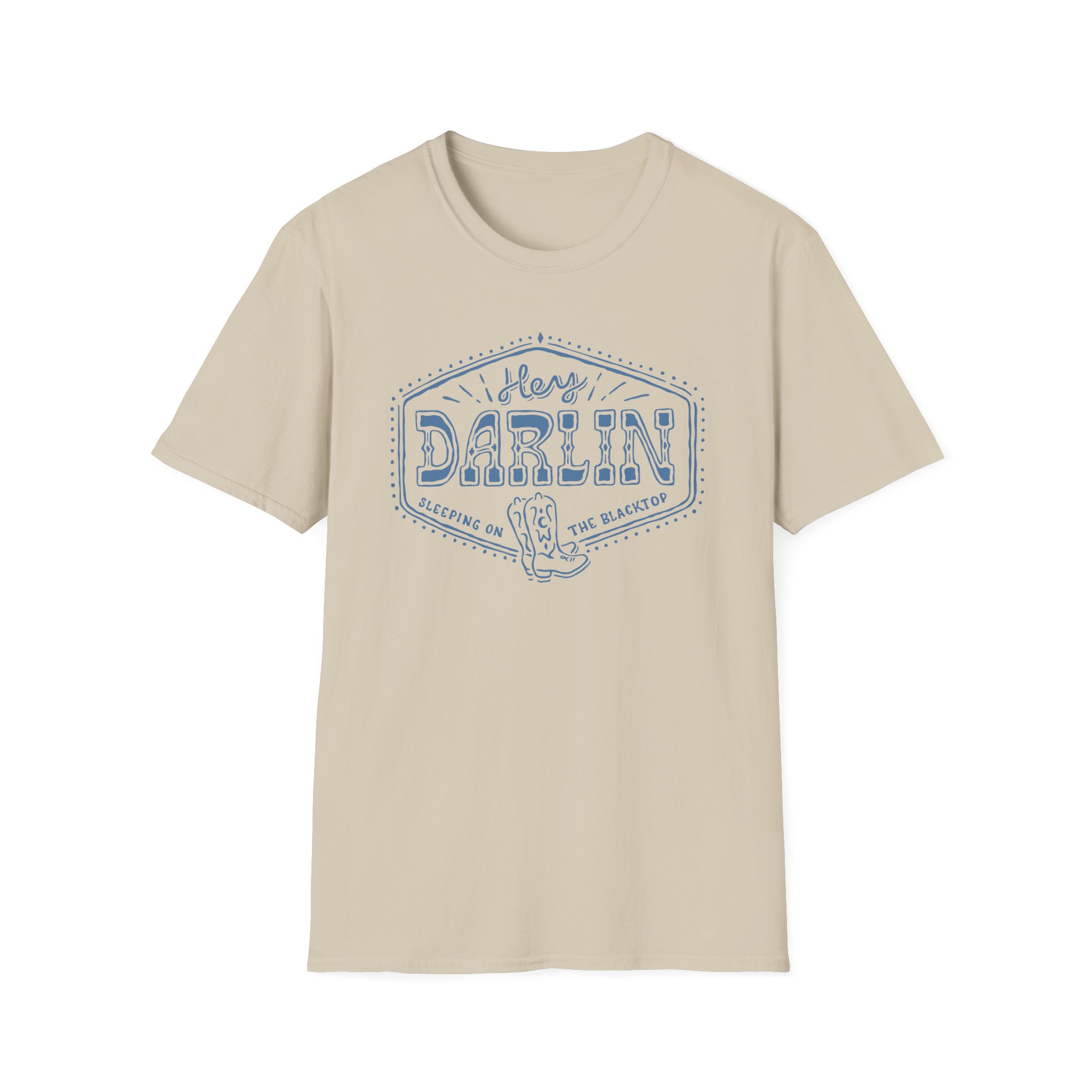 Colter Wall Hey Darlin Unisex Softstyle T-Shirt - Image 3