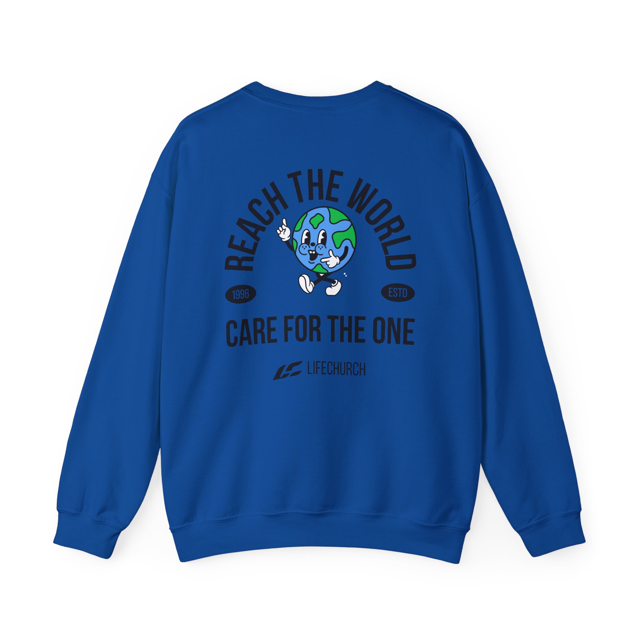 Life Church Reach the World Care for the One Unisex Heavy Blend™ Crewneck Sweatshirt - Image 16
