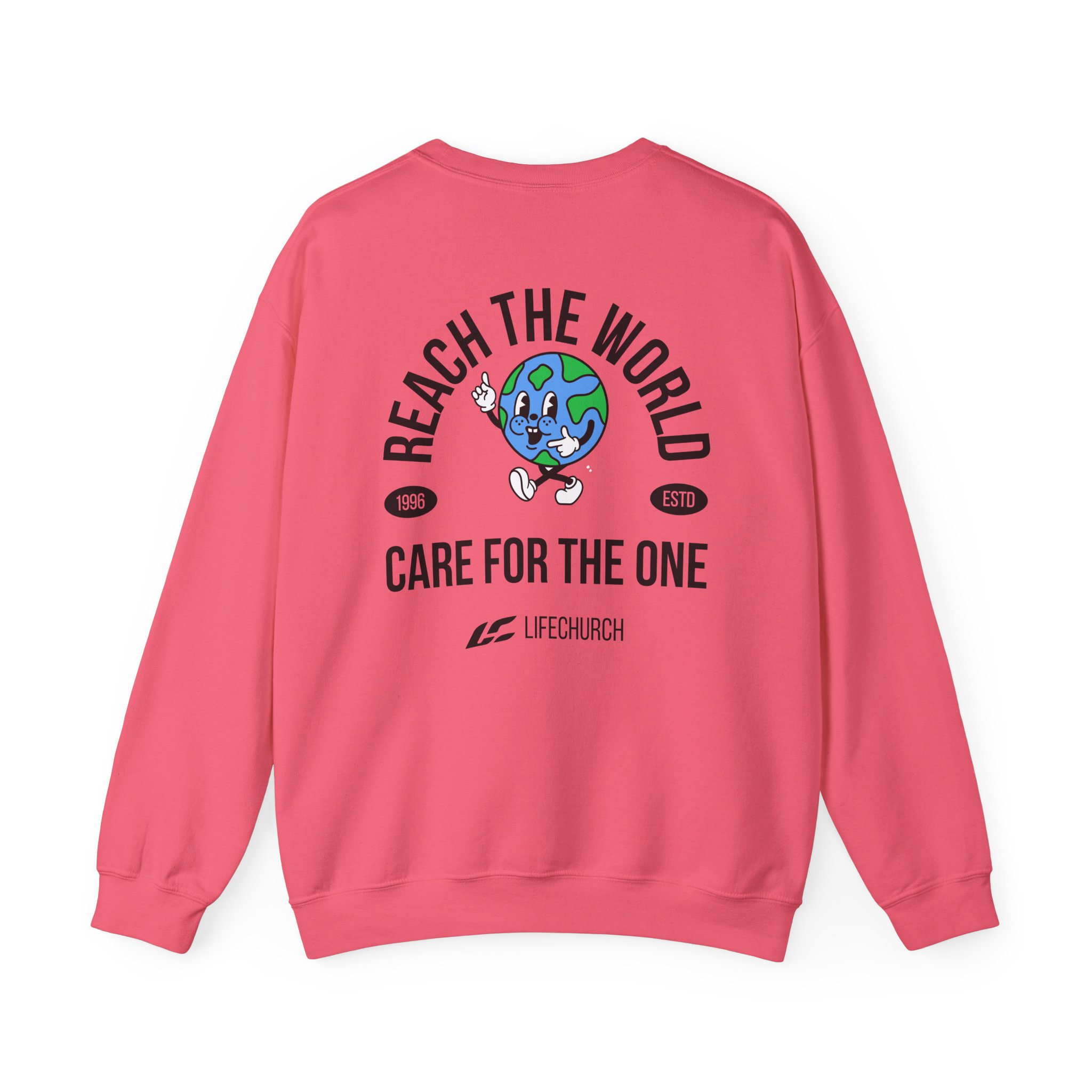 Life Church Reach the World Care for the One Unisex Heavy Blend™ Crewneck Sweatshirt - Image 20