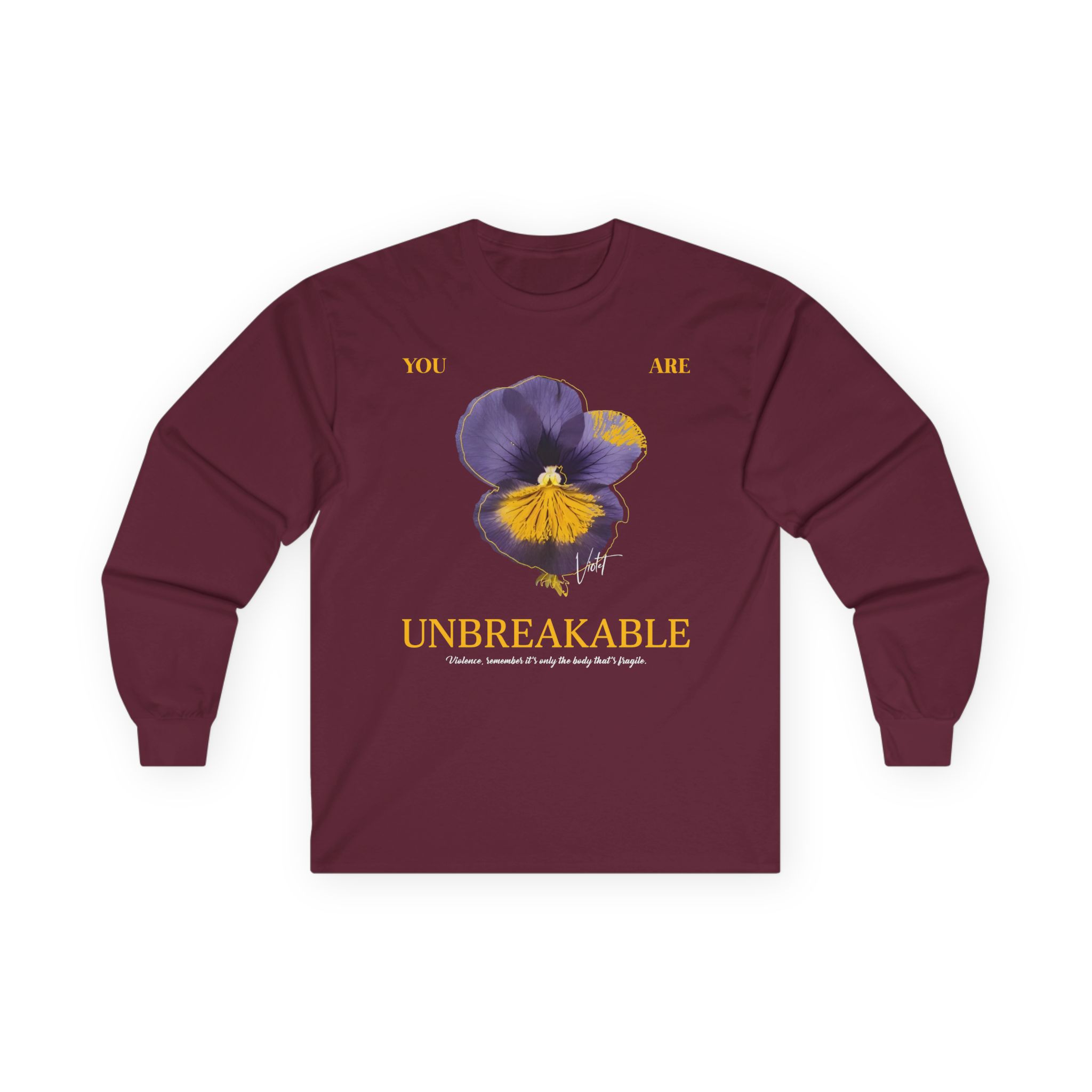 Fourth Wing You Are Unbreakable Xaden and Violet Unisex Ultra Cotton Long Sleeve Tee - Image 3