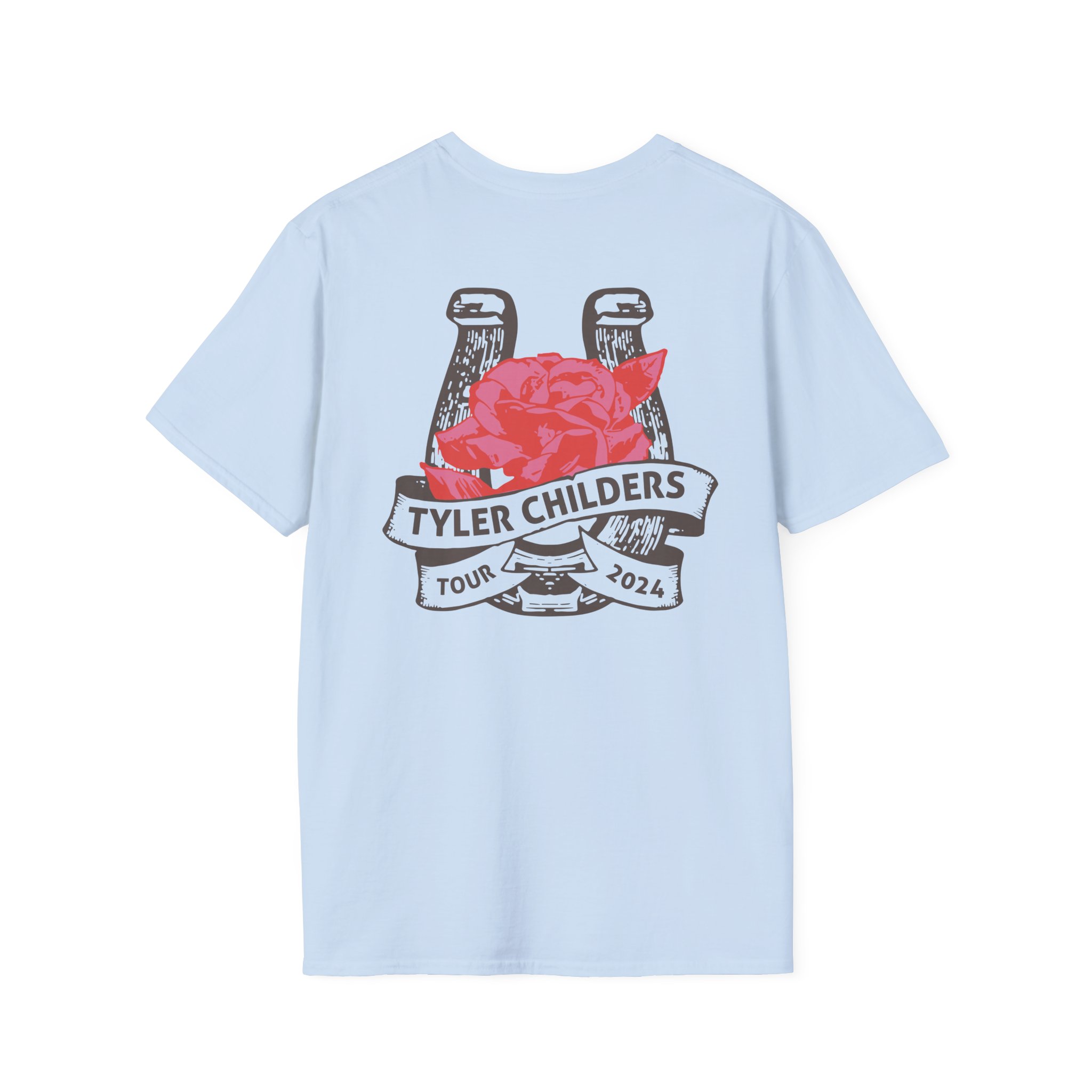 Tyler Childers Blue Muleshoe Unisex Softstyle T-Shirt - Image 2