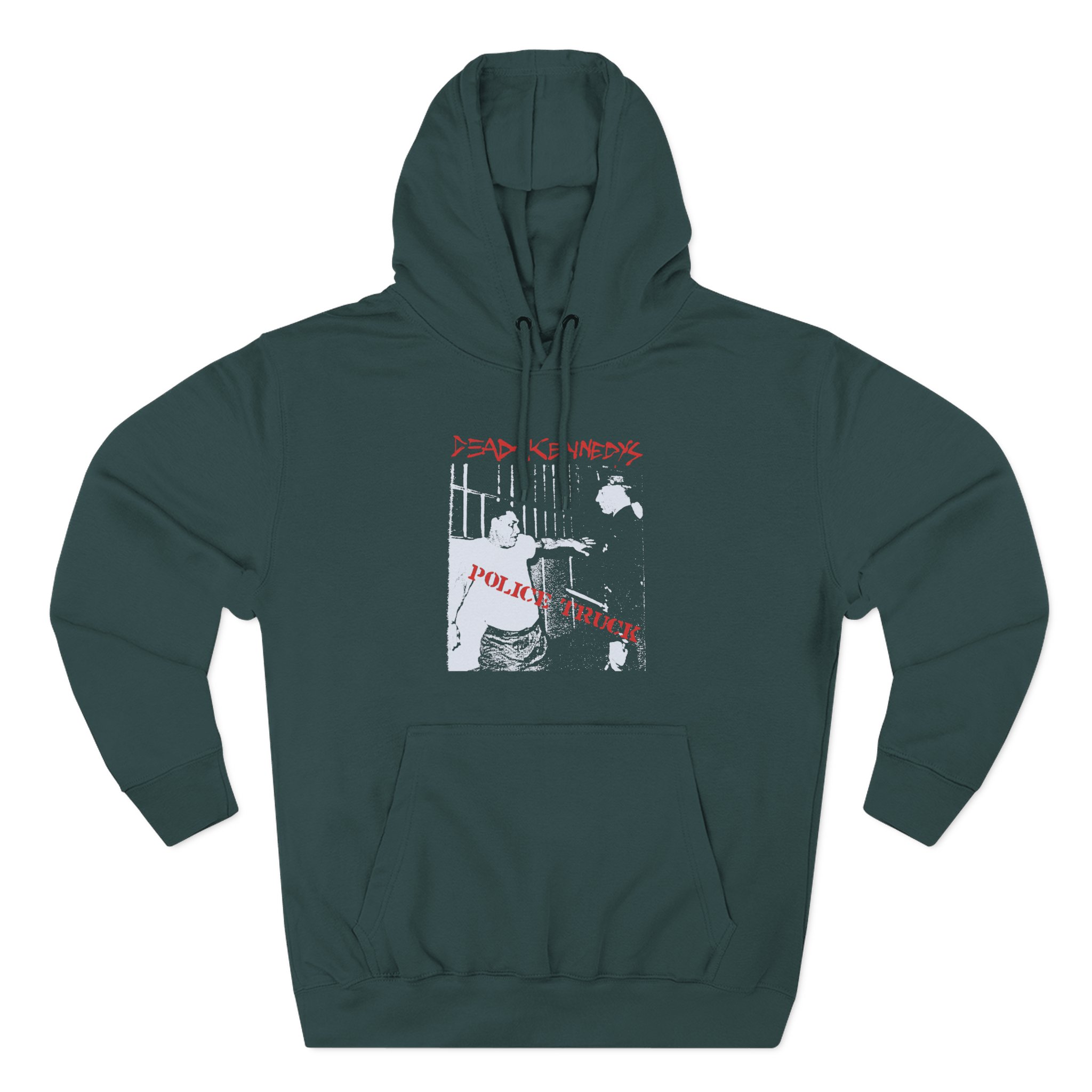 Dead Kennedys Police Truck Three-Panel Fleece Hoodie - Image 5