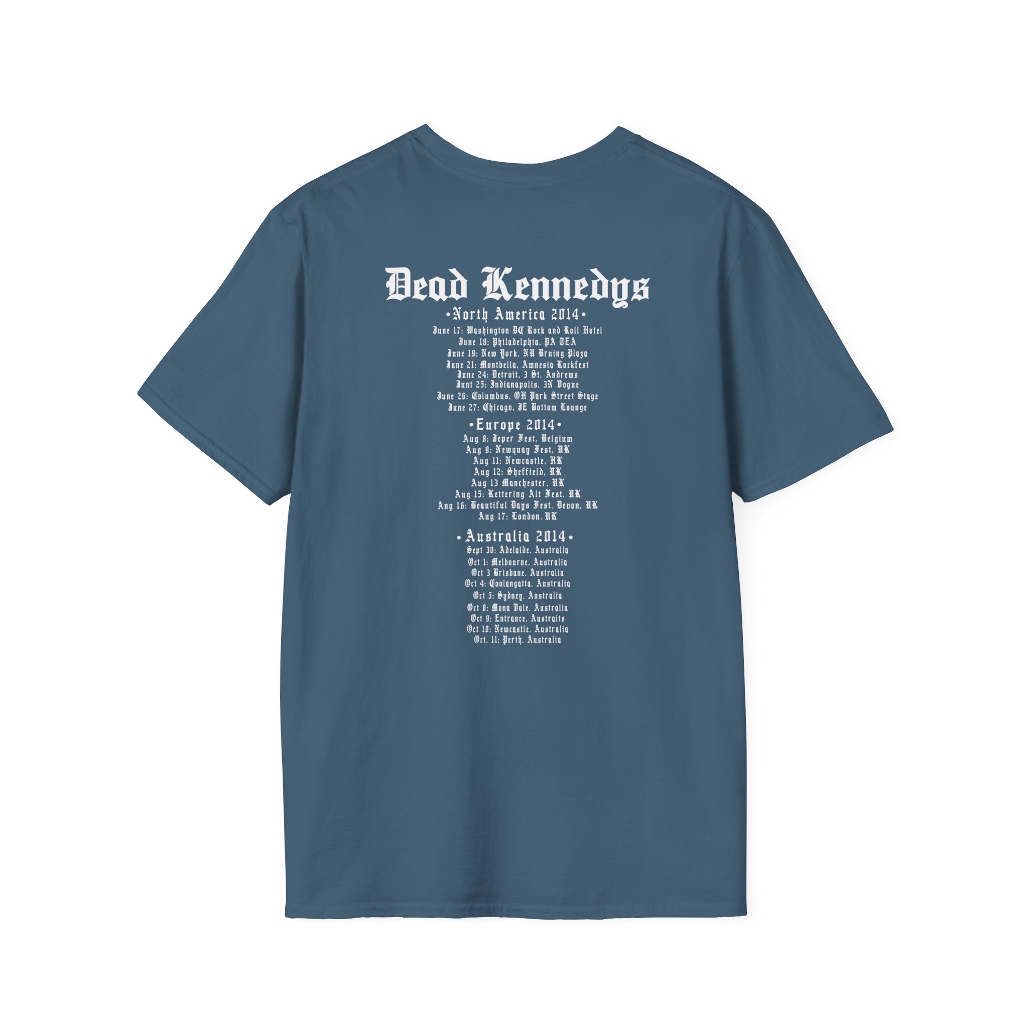 Dead Kennedys - Logo Tour 2014 Unisex Softstyle T-Shirt - Image 6