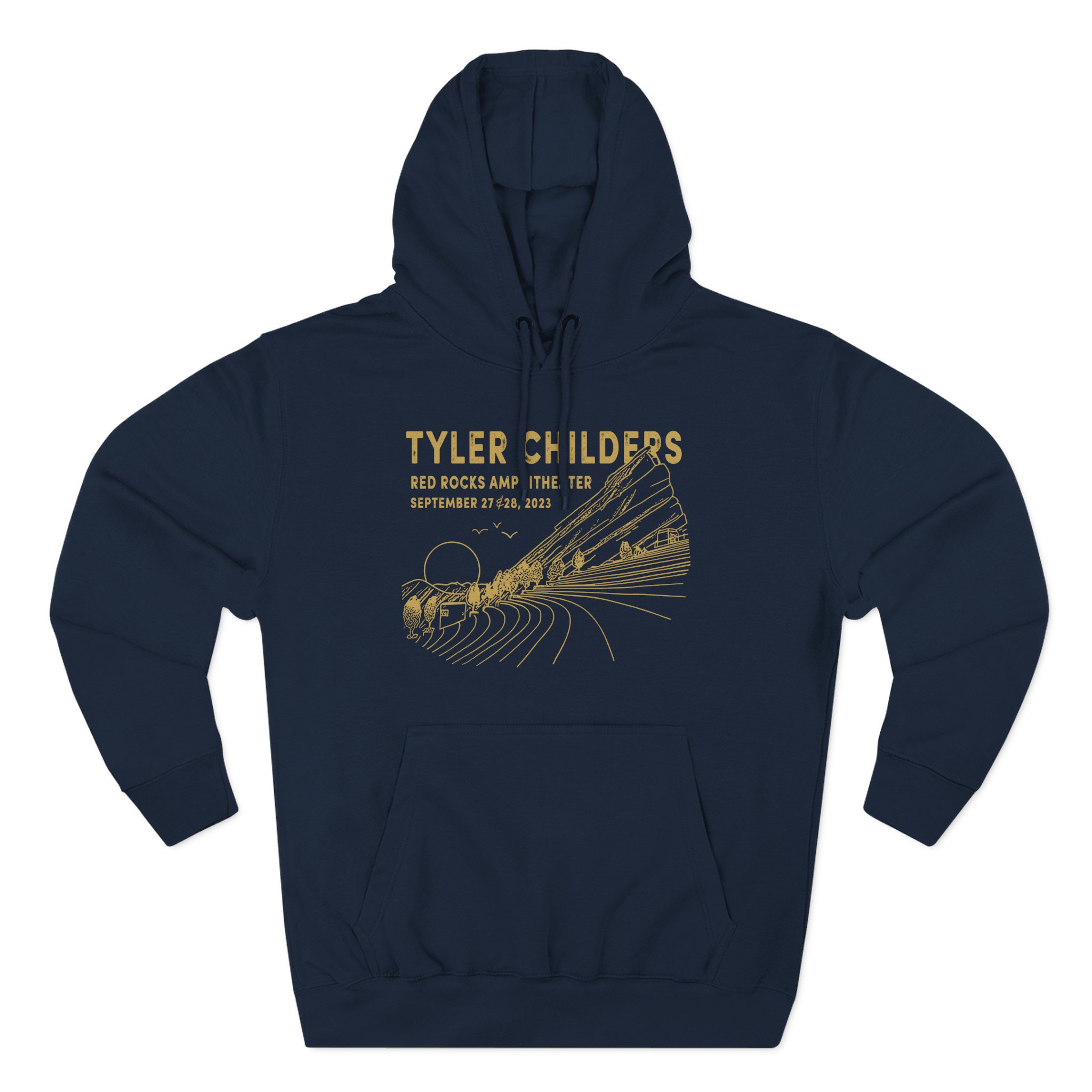 Tyler Childers Red Rocks '23 Three-Panel Fleece Hoodie - Image 11