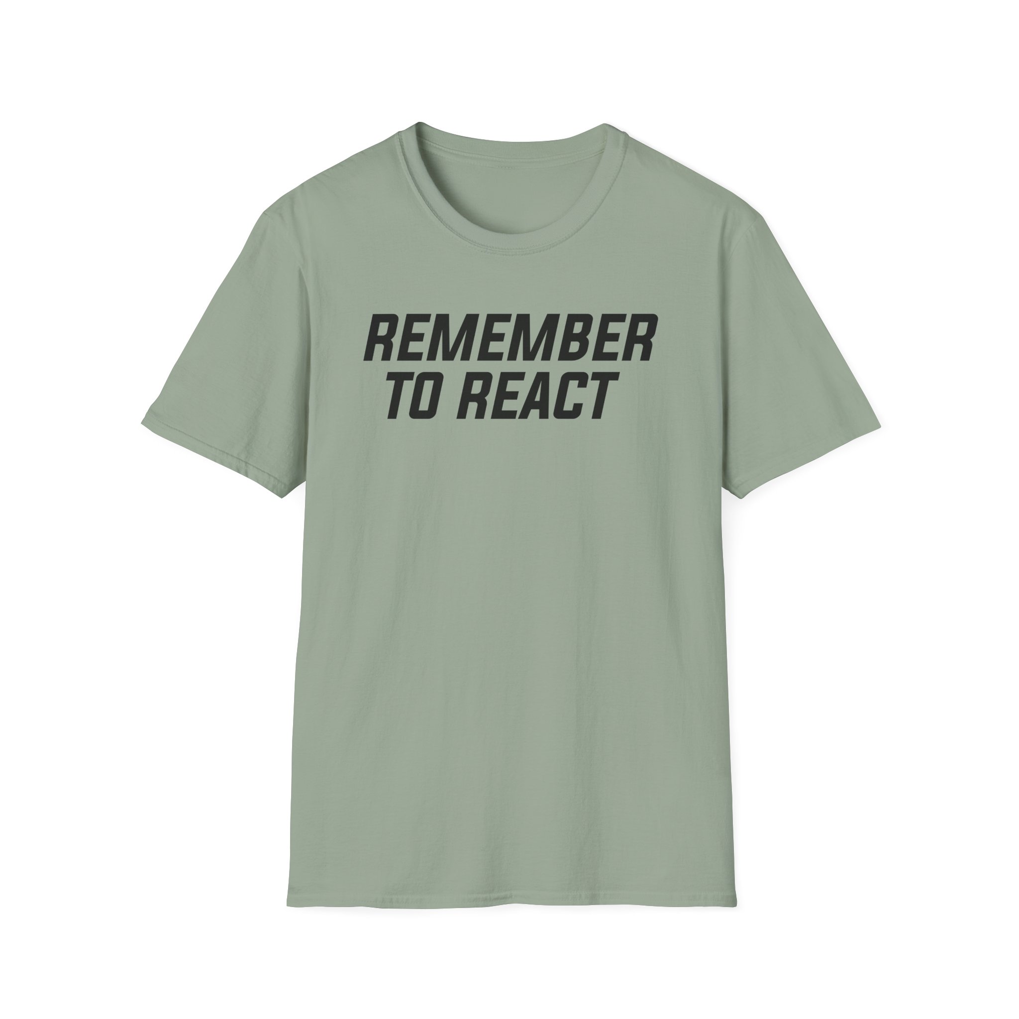 Jenny Holzer Remember to React Unisex Softstyle T-Shirt - Image 15