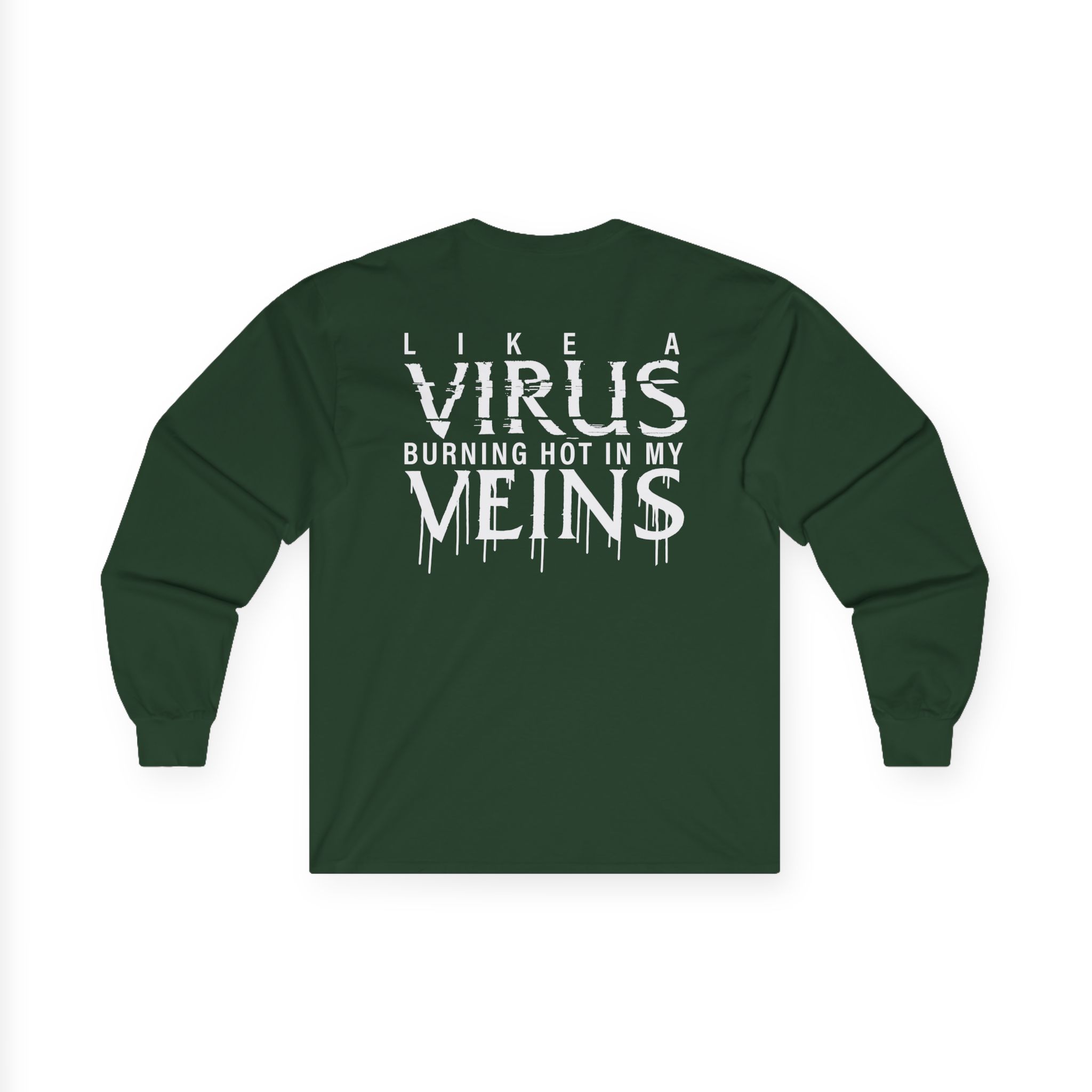 All That Remains Like a Virus Dye Unisex Ultra Cotton Long Sleeve Tee - Image 8