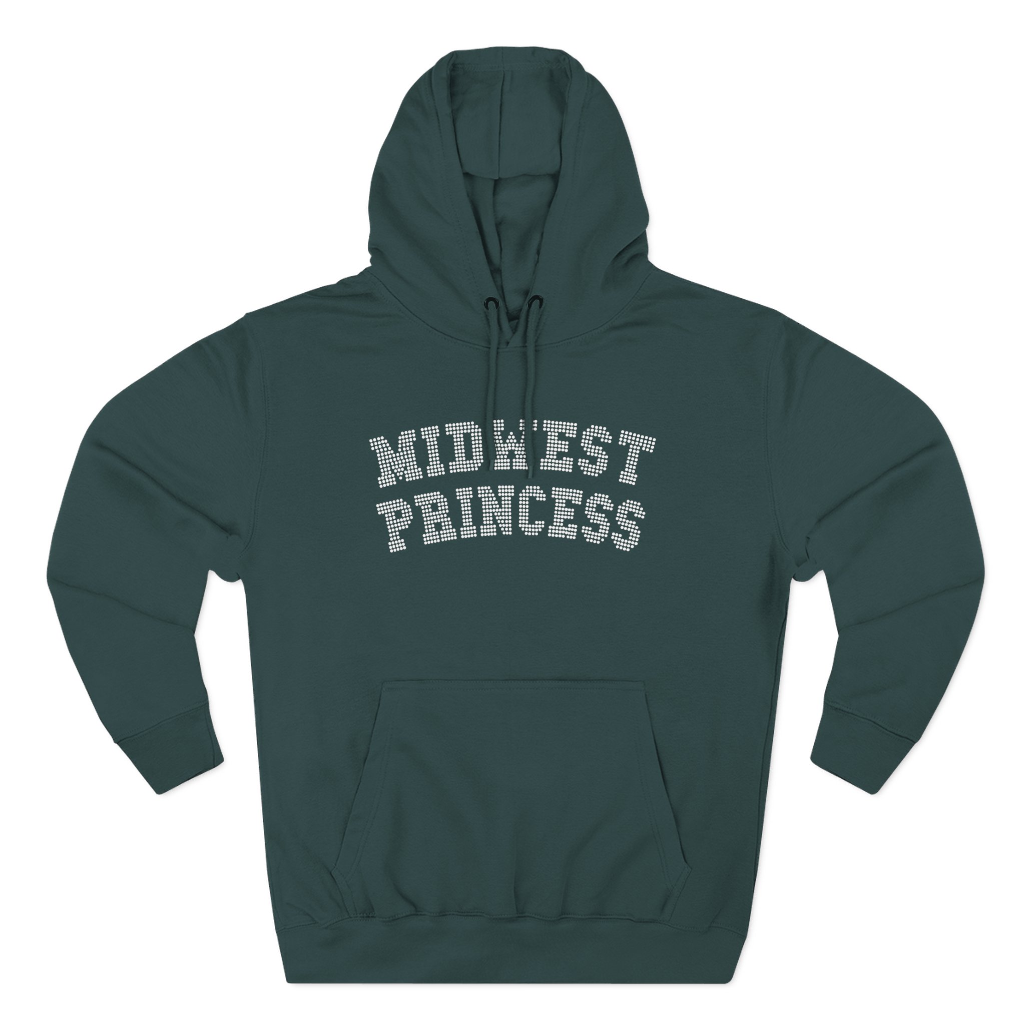 Chappell Roan Rhinestoned Midwest Three-Panel Fleece Hoodie - Image 3