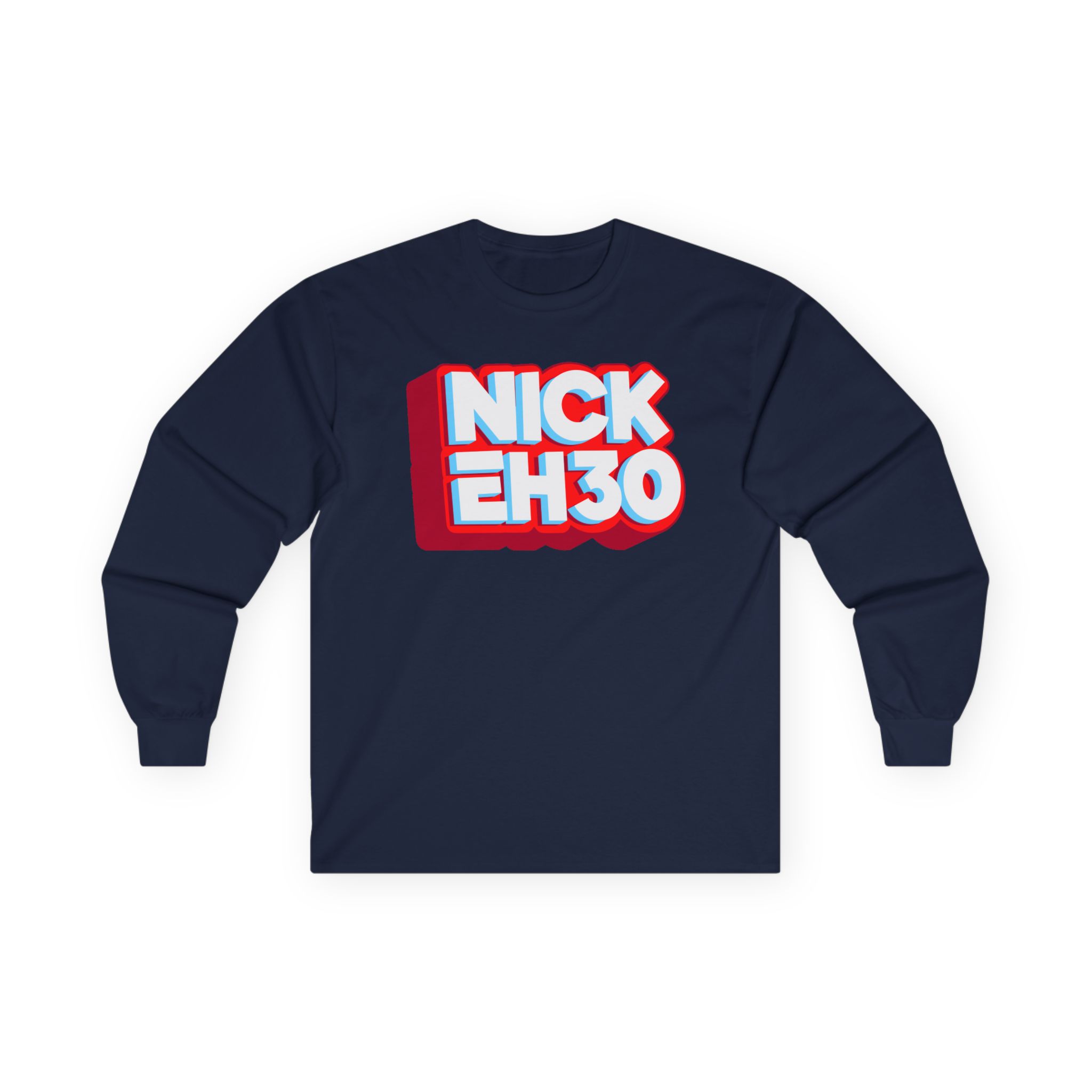 Nick Eh 30 Logo Unisex Ultra Cotton Long Sleeve Tee - Image 21