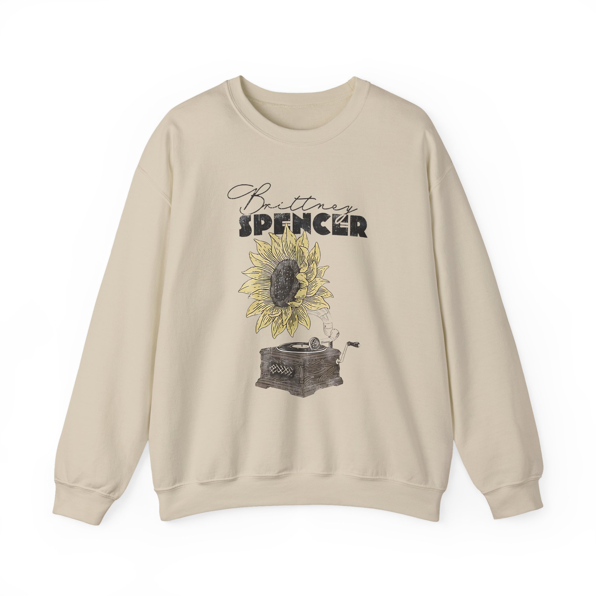 Manhead Sunflower Turntable Unisex Heavy Blend™ Crewneck Sweatshirt - Image 5