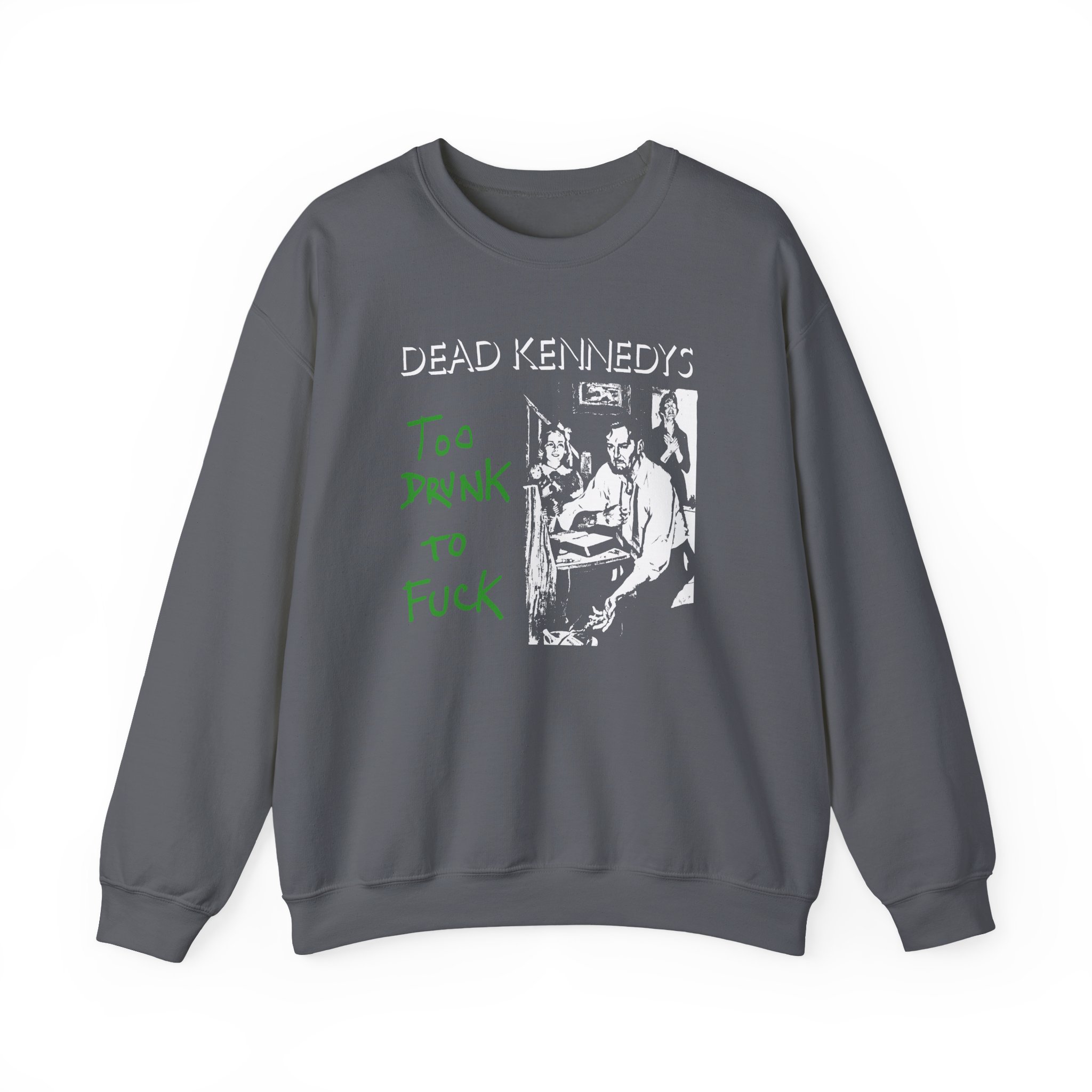 Dead Kennedys Too Drunk To Fuck Unisex Heavy Blend™ Crewneck Sweatshirt - Image 9