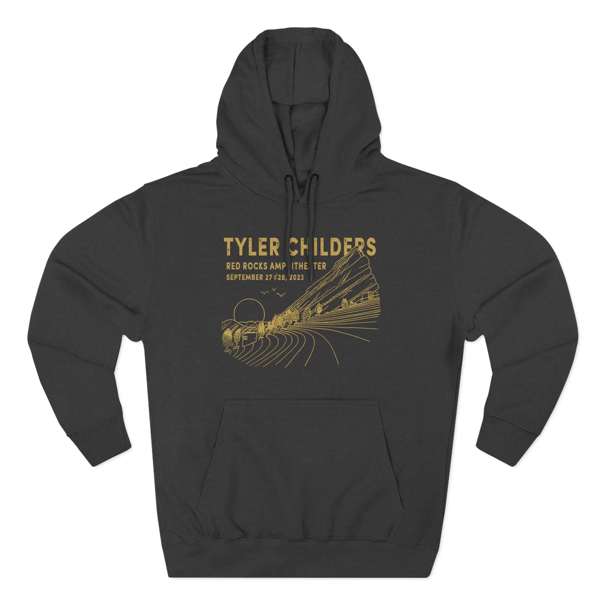 Tyler Childers Red Rocks '23 Three-Panel Fleece Hoodie - Image 3