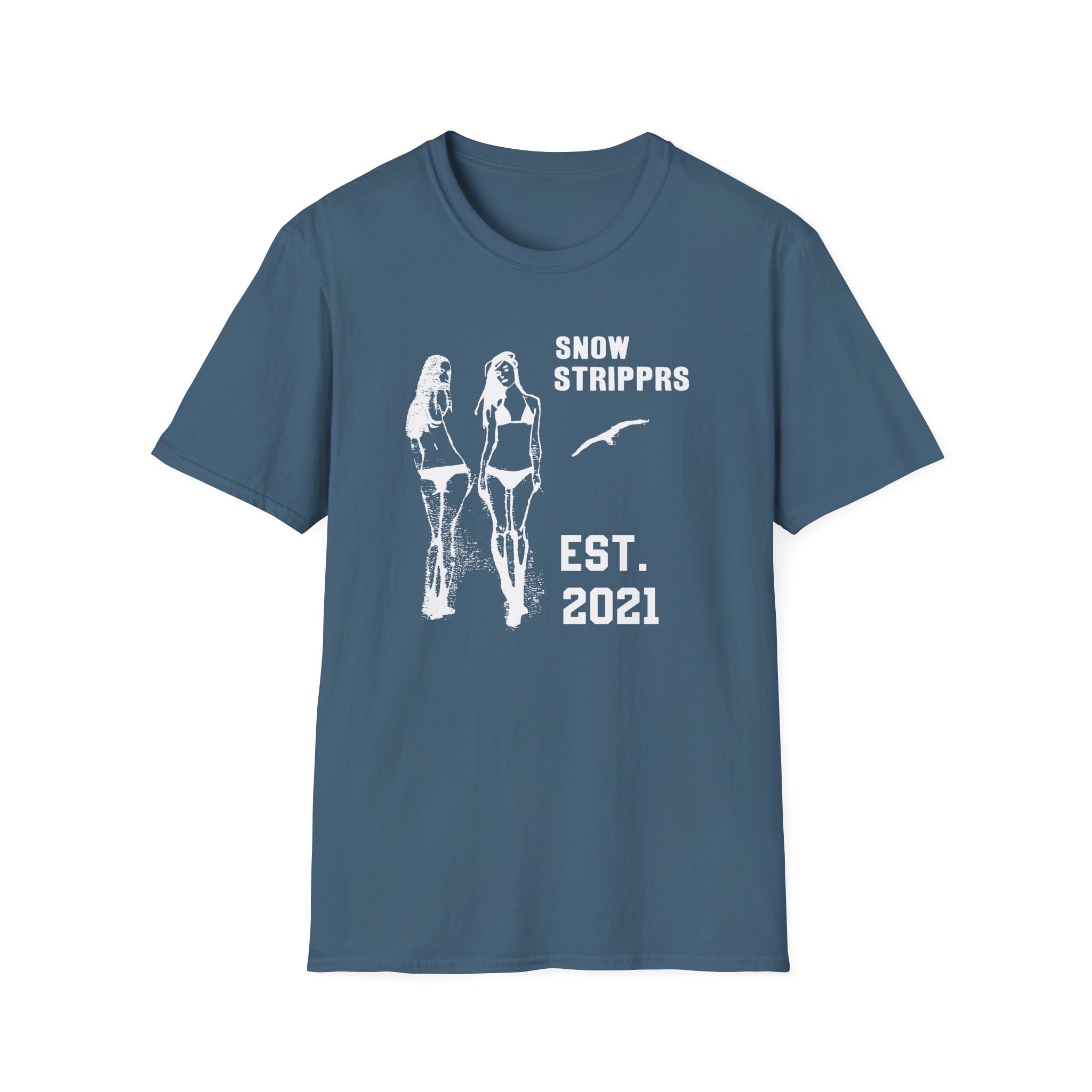 Snow Strippers Unisex Softstyle T-Shirt - Image 13