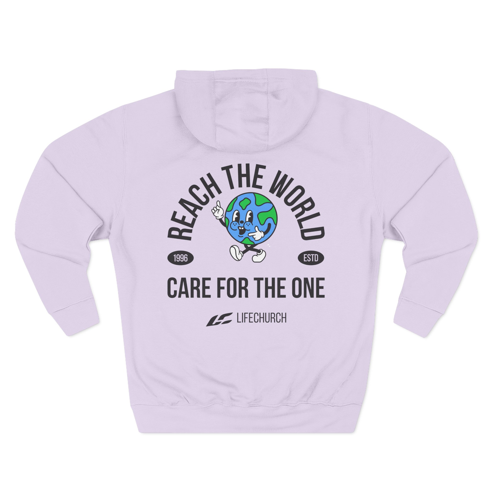 Life Church Reach the World Care for the One Three-Panel Fleece Hoodie - Image 16
