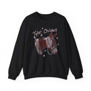 Tyler Childers Green Youth Mule Unisex Heavy Blend™ Crewneck Sweatshirt
