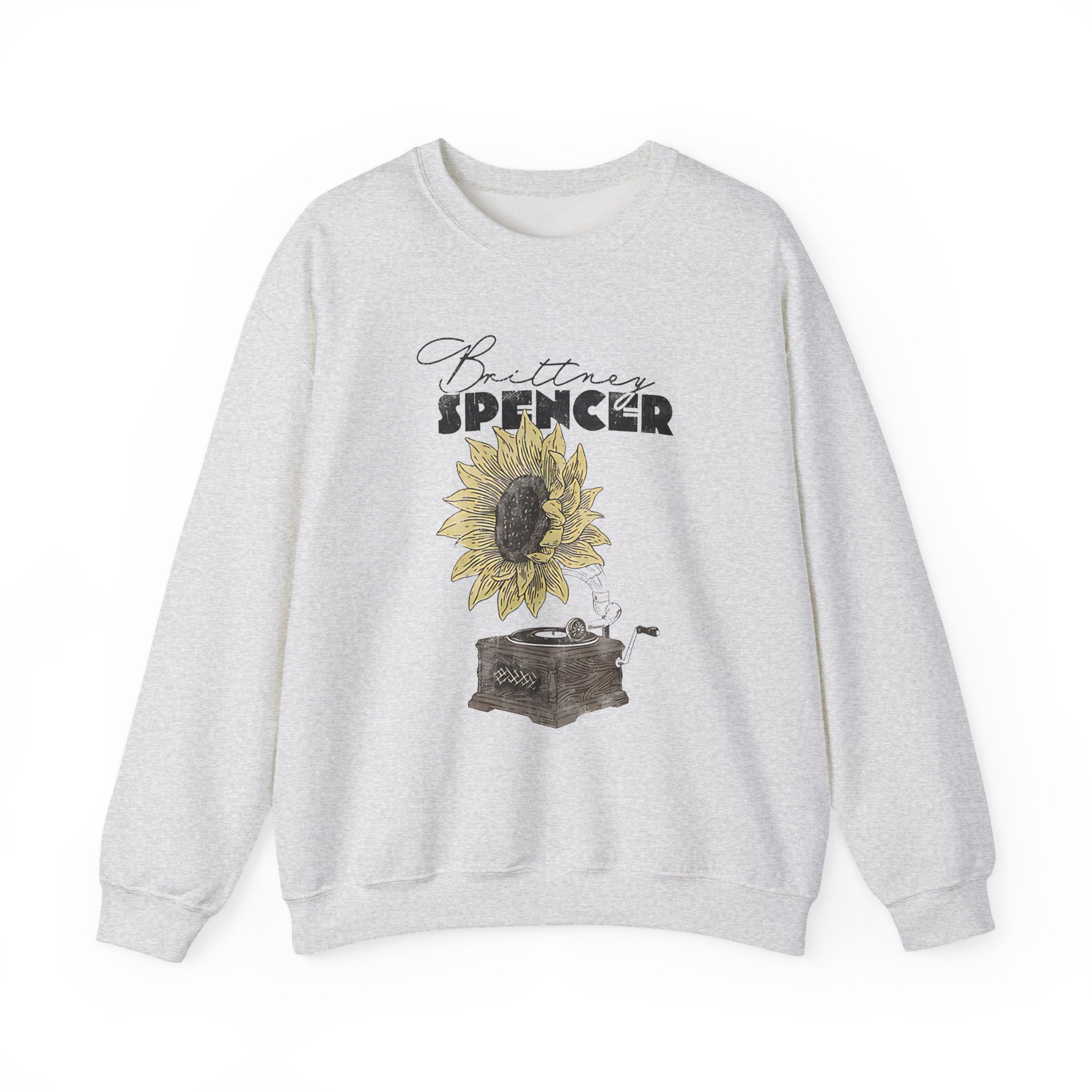 Manhead Sunflower Turntable Unisex Heavy Blend™ Crewneck Sweatshirt - Image 3