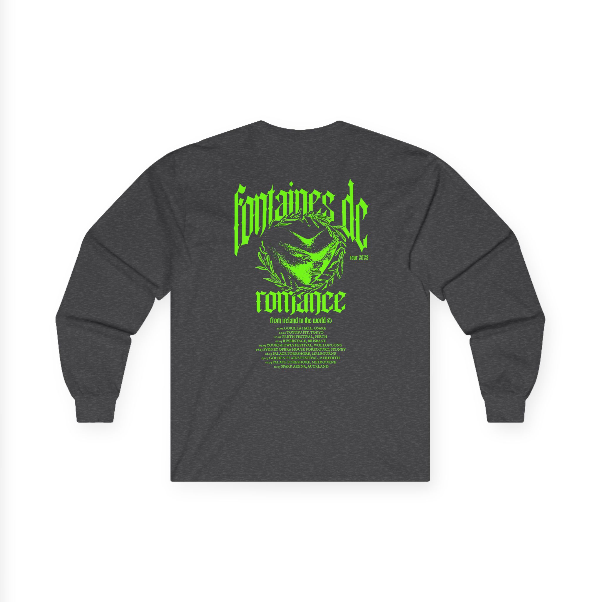 Fontaines D.C. Tour Unisex Ultra Cotton Long Sleeve Tee - Image 8