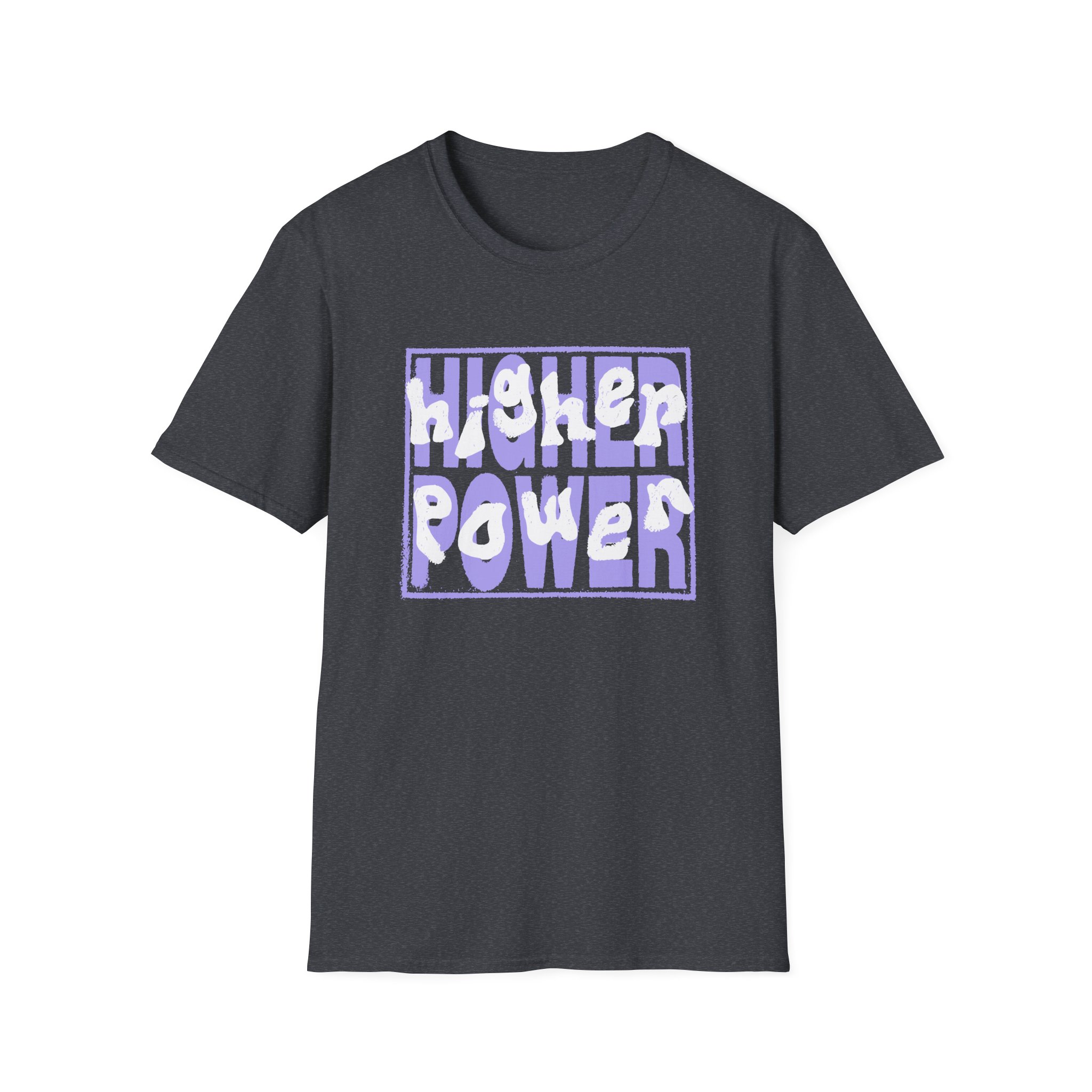 Higher Power Purple Logo Unisex Softstyle T-Shirt - Image 15