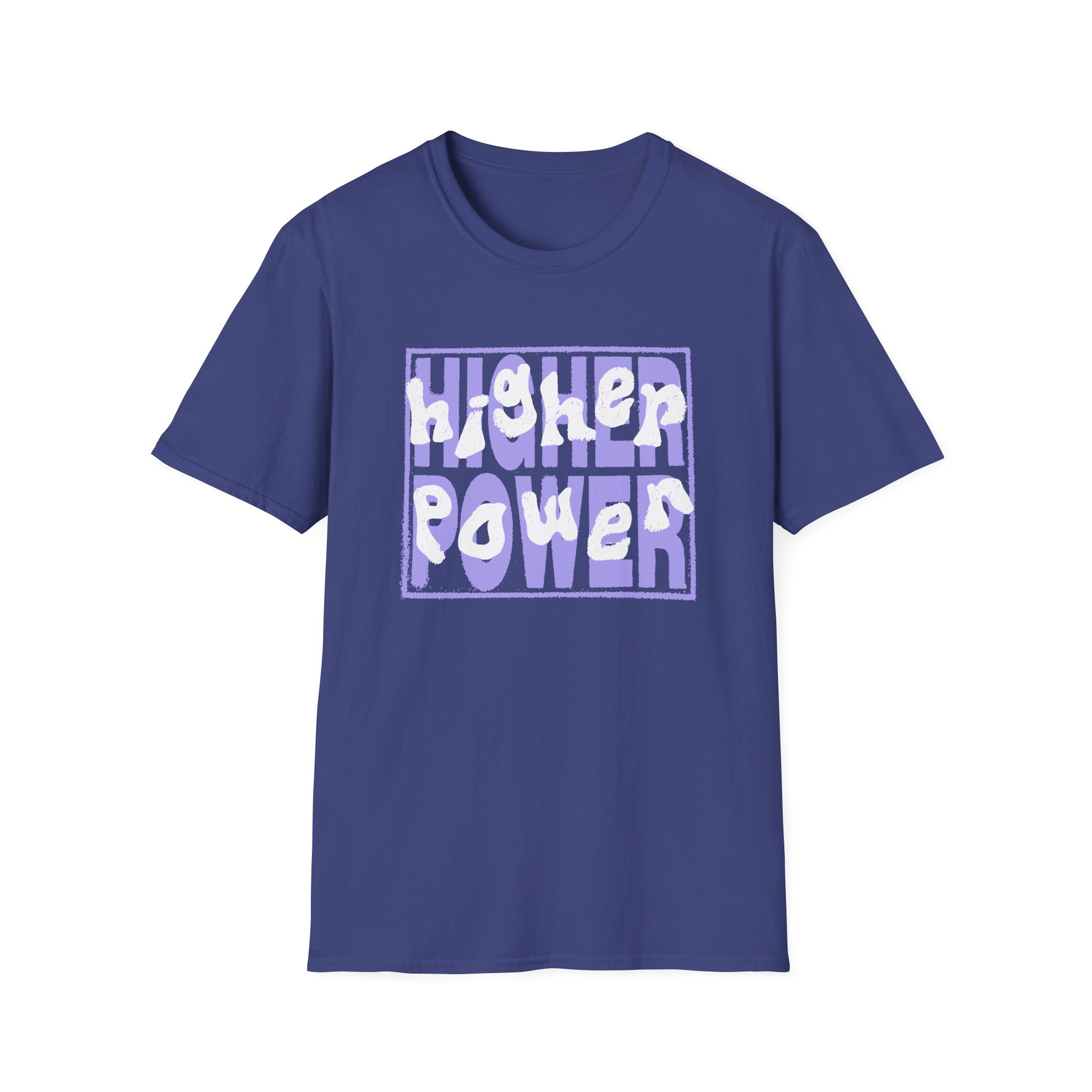 Higher Power Purple Logo Unisex Softstyle T-Shirt - Image 13