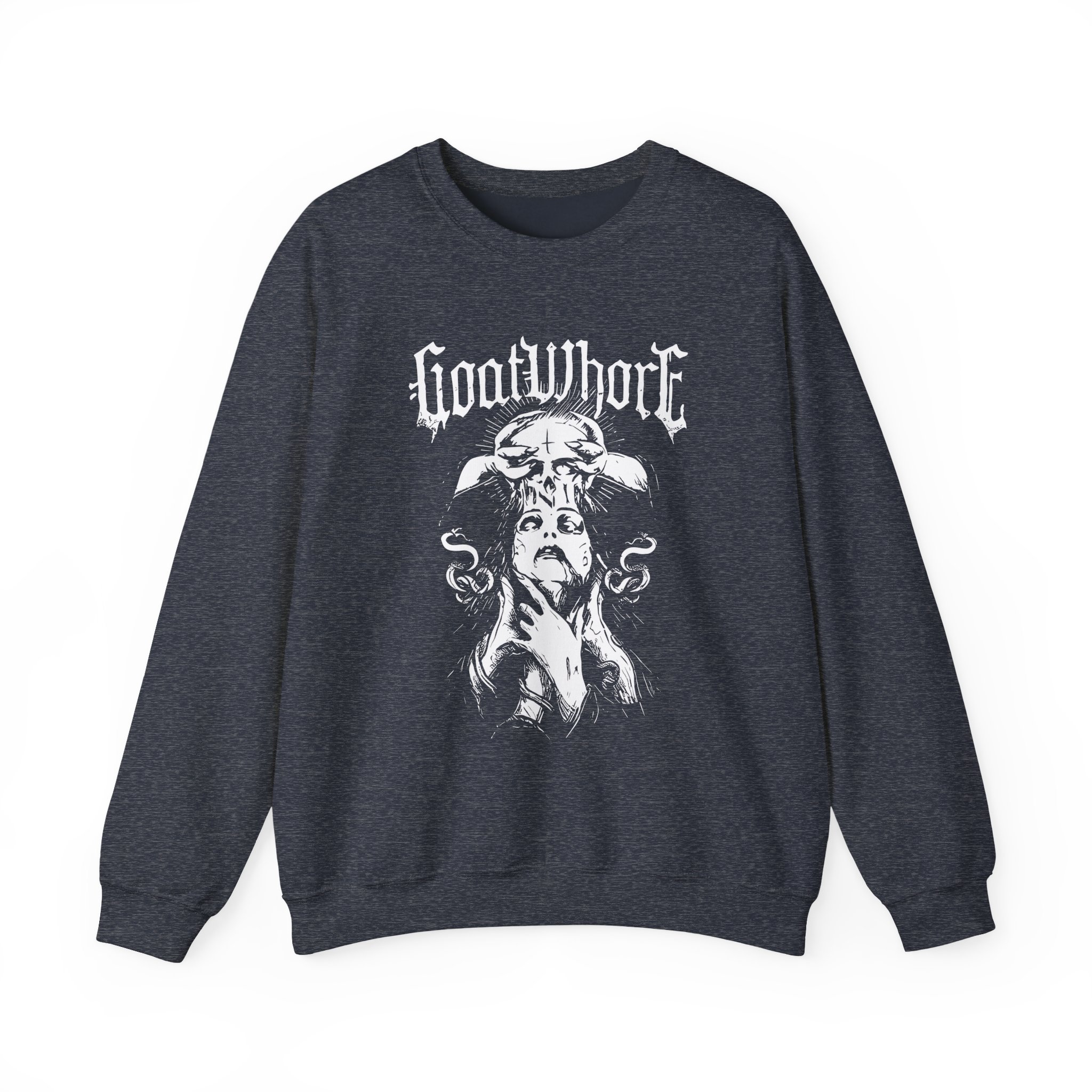 Goatwhore Satan's Flesh Unisex Heavy Blend™ Crewneck Sweatshirt - Image 9
