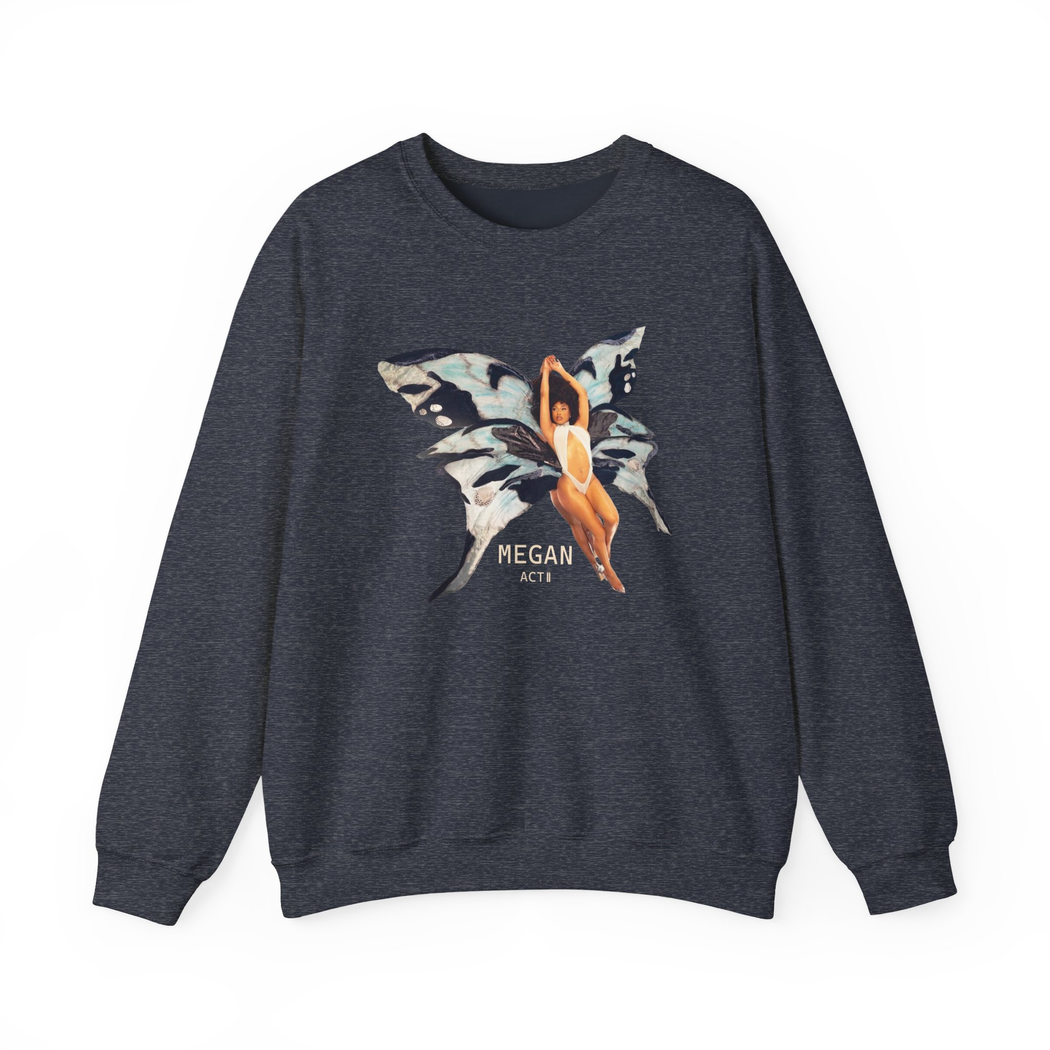 Megan Thee Stallion Butterfly Unisex Heavy Blend™ Crewneck Sweatshirt - Image 11