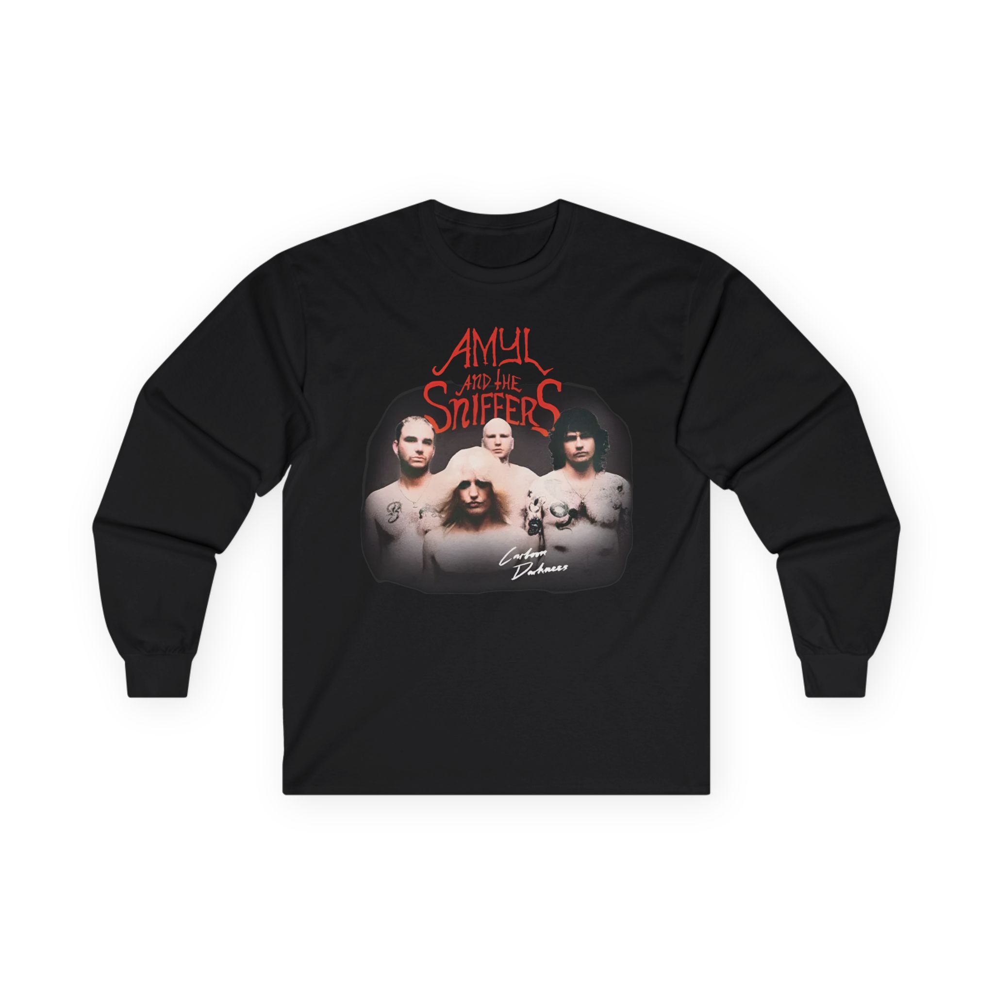 Amyl and the Sniffers Band Photo Logo Unisex Ultra Cotton Long Sleeve Tee