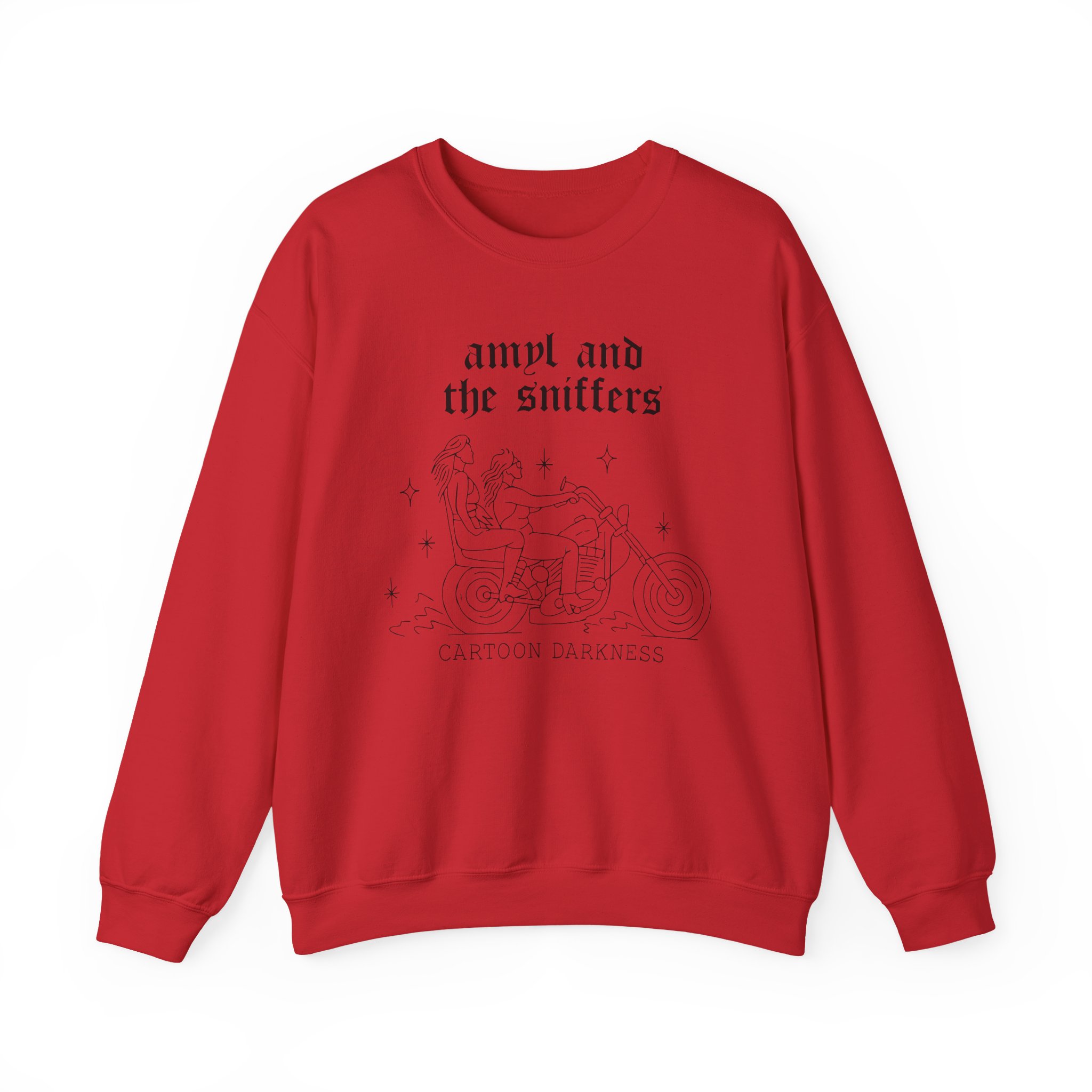 Amyl and the Sniffers Motorbike Unisex Heavy Blend™ Crewneck Sweatshirt - Image 15