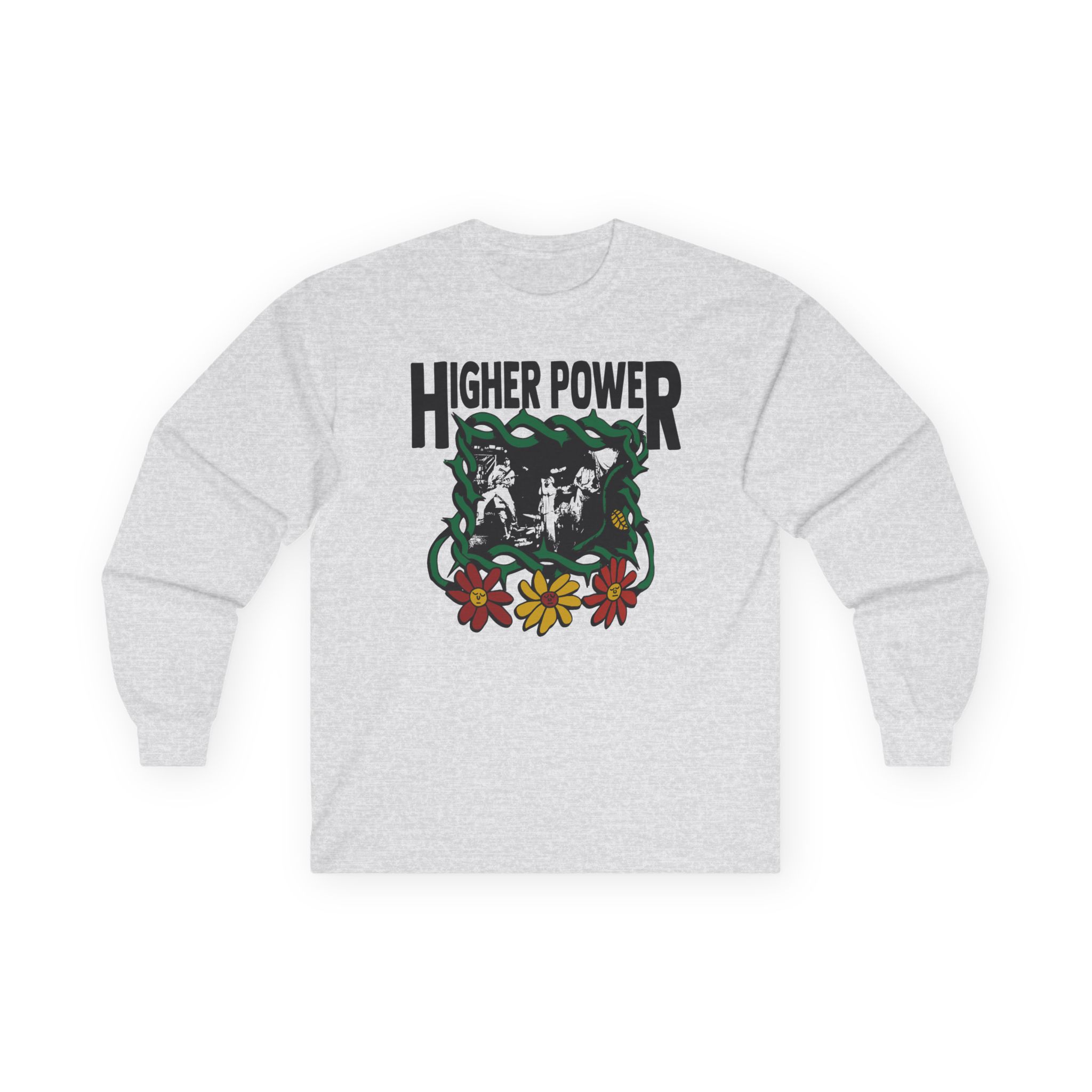 Higher Power Flowers Unisex Ultra Cotton Long Sleeve Tee - Image 3