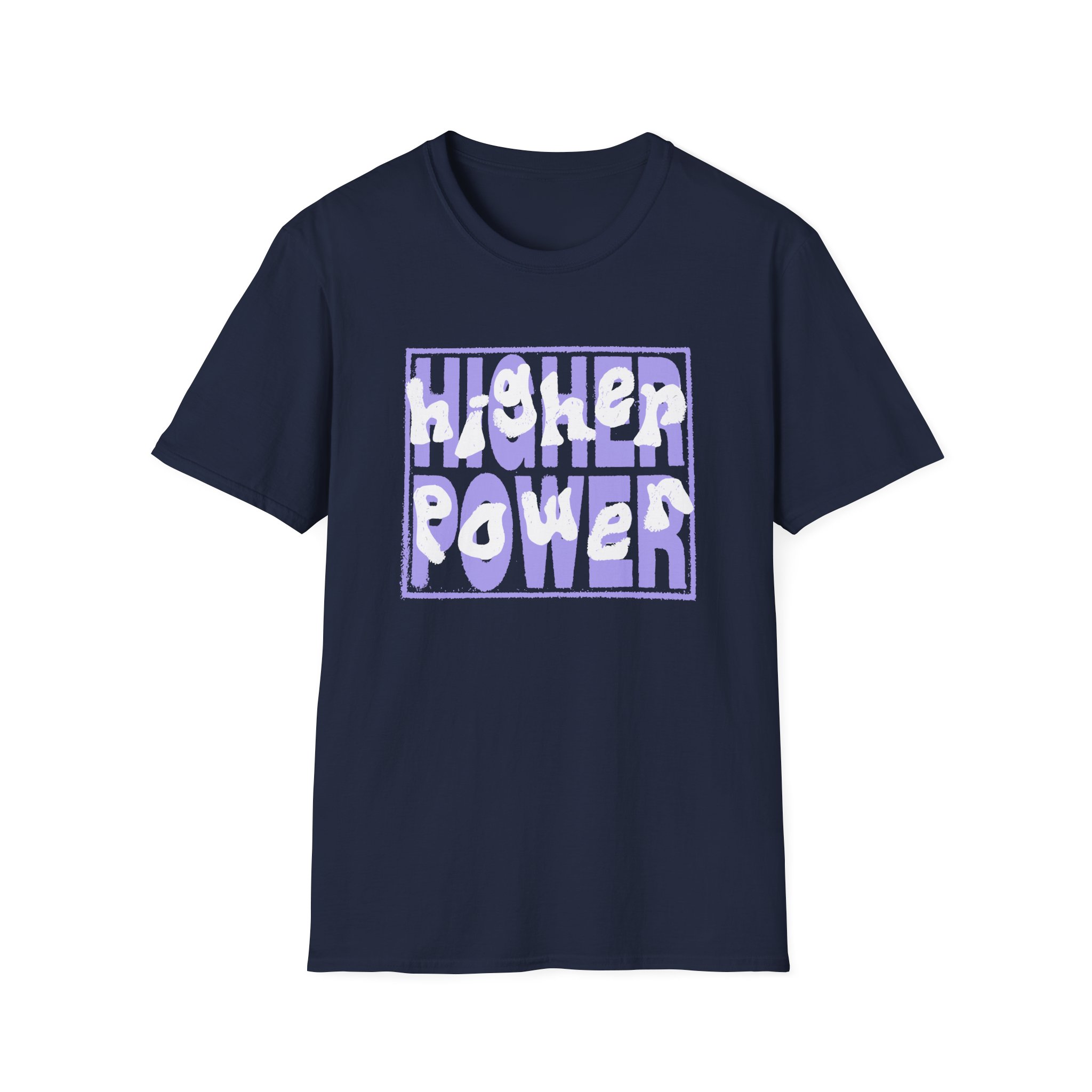 Higher Power Purple Logo Unisex Softstyle T-Shirt - Image 17
