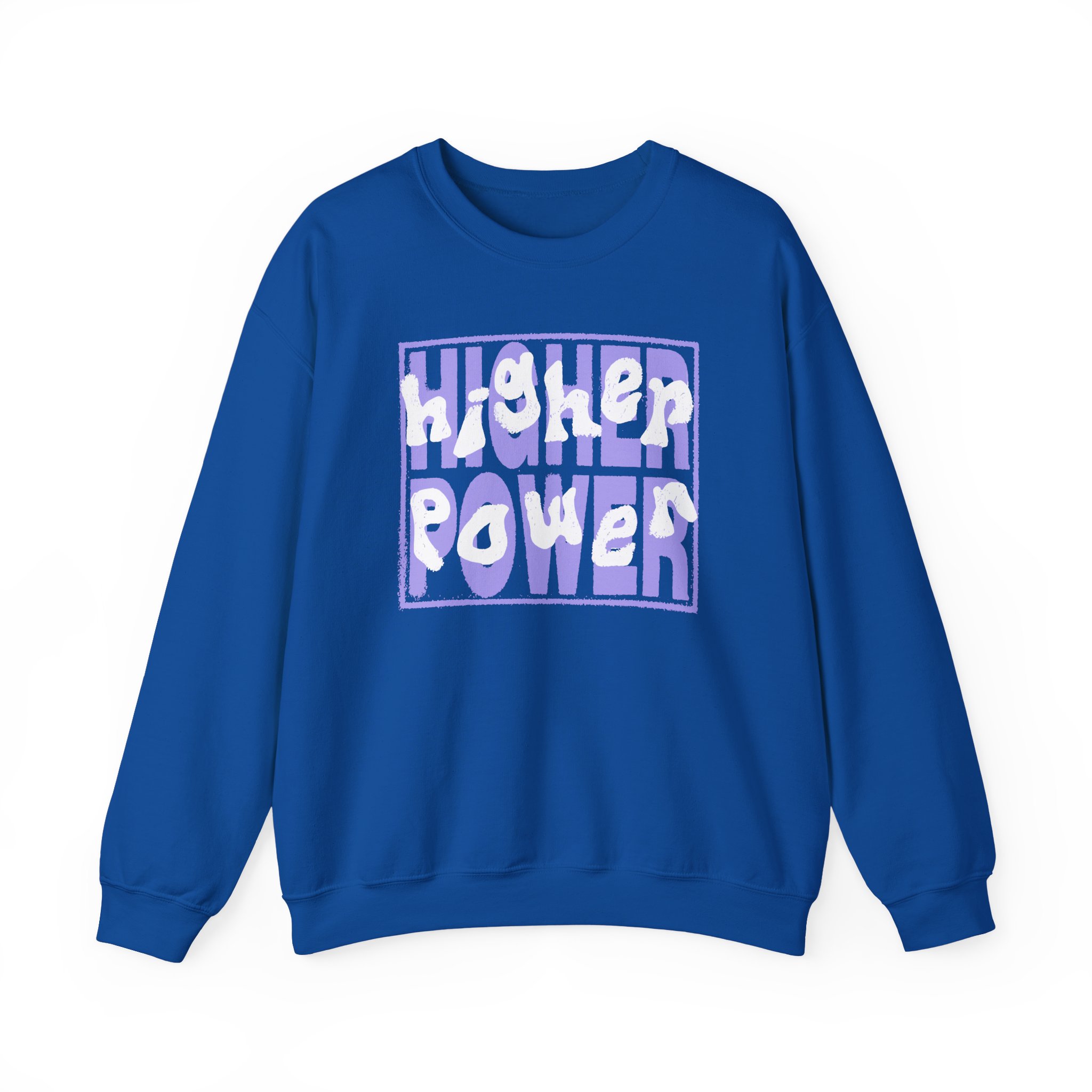 Higher Power Purple Logo Unisex Heavy Blend™ Crewneck Sweatshirt - Image 13