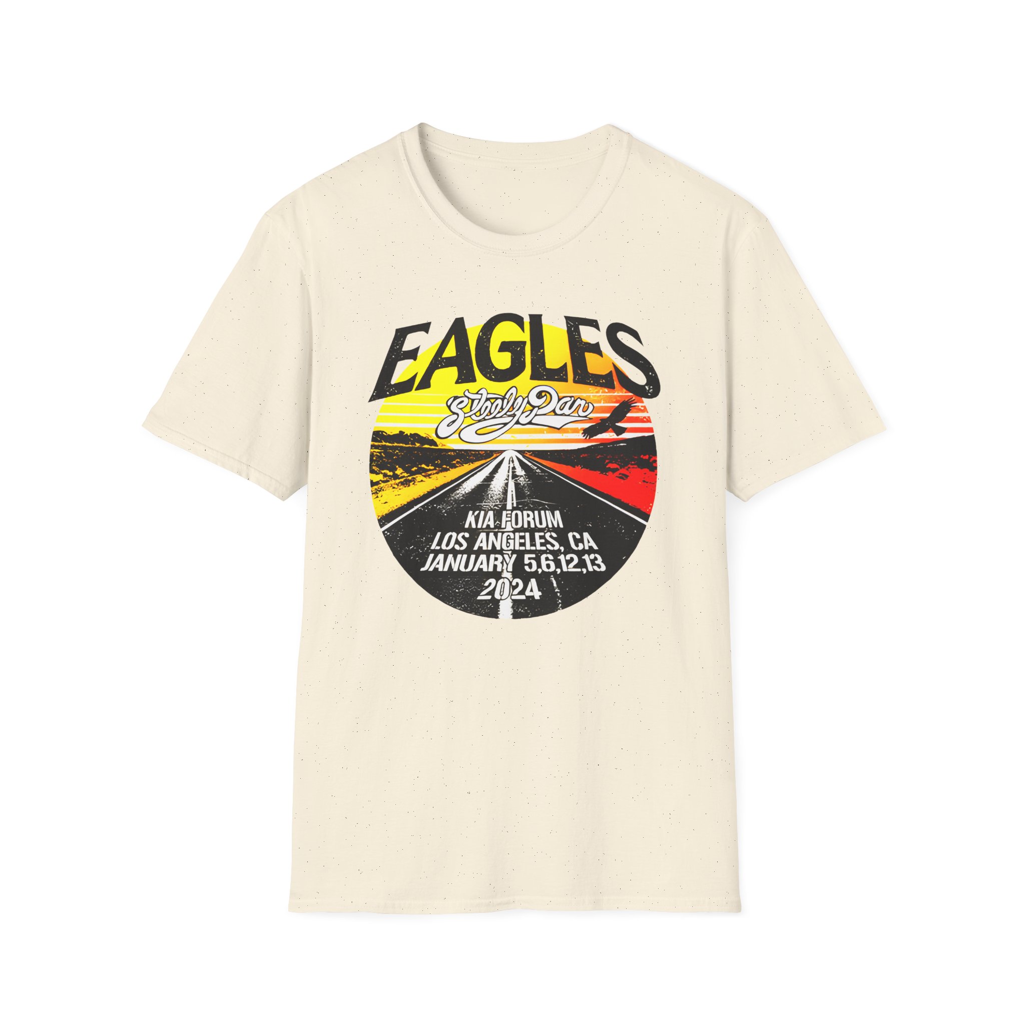 The Eagles The Long Goodbye 2024 Tour Los Angeles Unisex Softstyle T-Shirt - Image 7