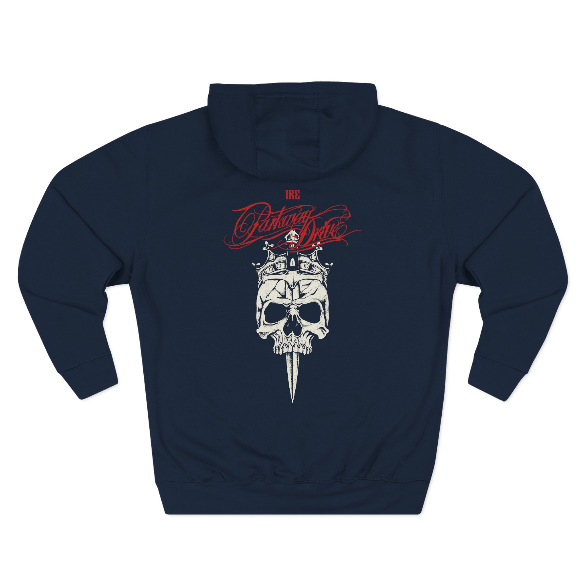 Parkway Drive IRE Skull Three-Panel Fleece Hoodie - Image 8