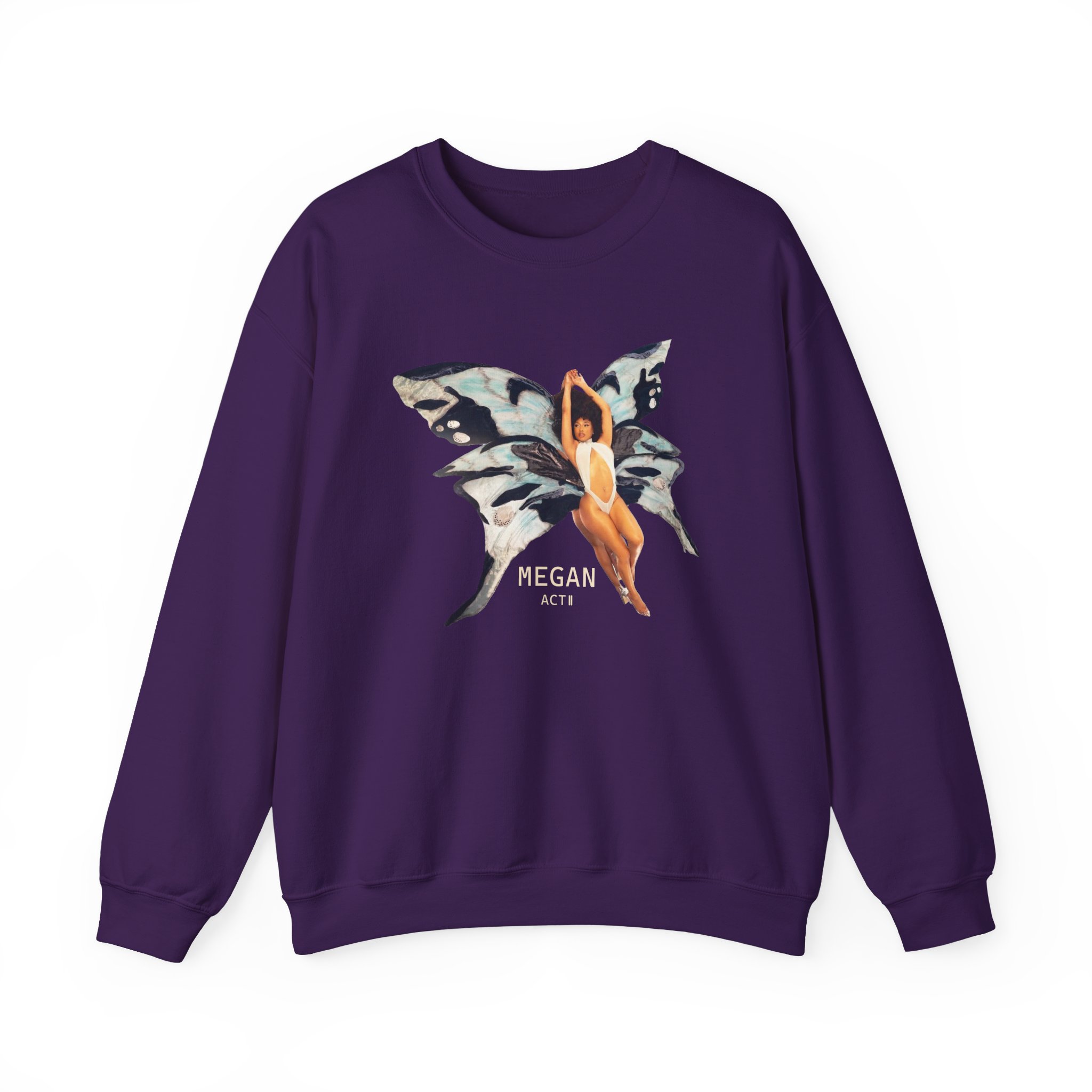 Megan Thee Stallion Butterfly Unisex Heavy Blend™ Crewneck Sweatshirt - Image 19