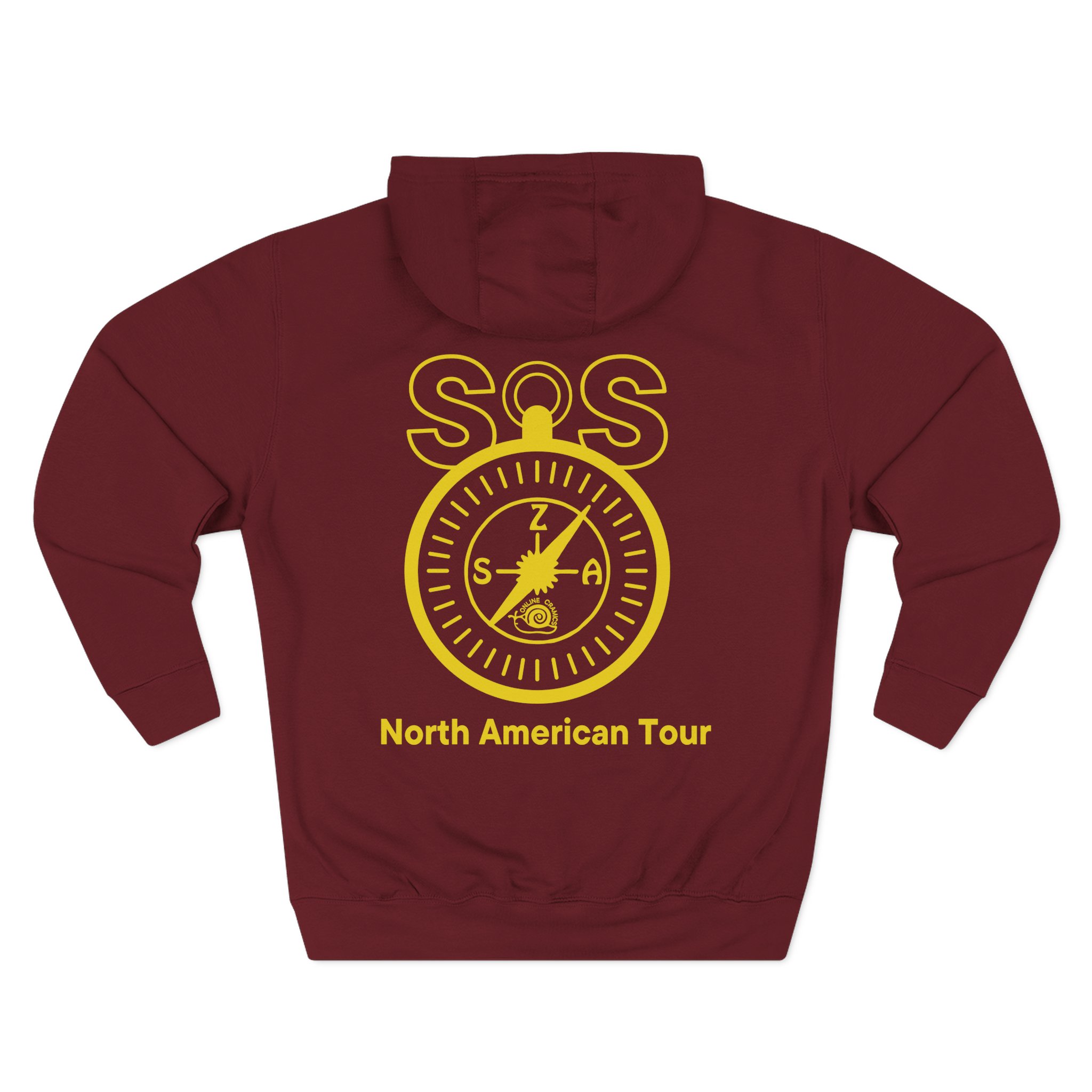 Sza I Did It All for Love North America Tour Three-Panel Fleece Hoodie - Image 14