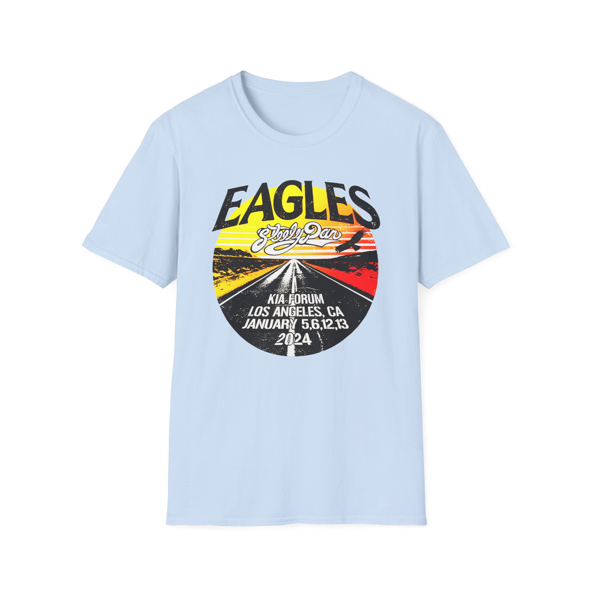 The Eagles The Long Goodbye 2024 Tour Los Angeles Unisex Softstyle T-Shirt - Image 13