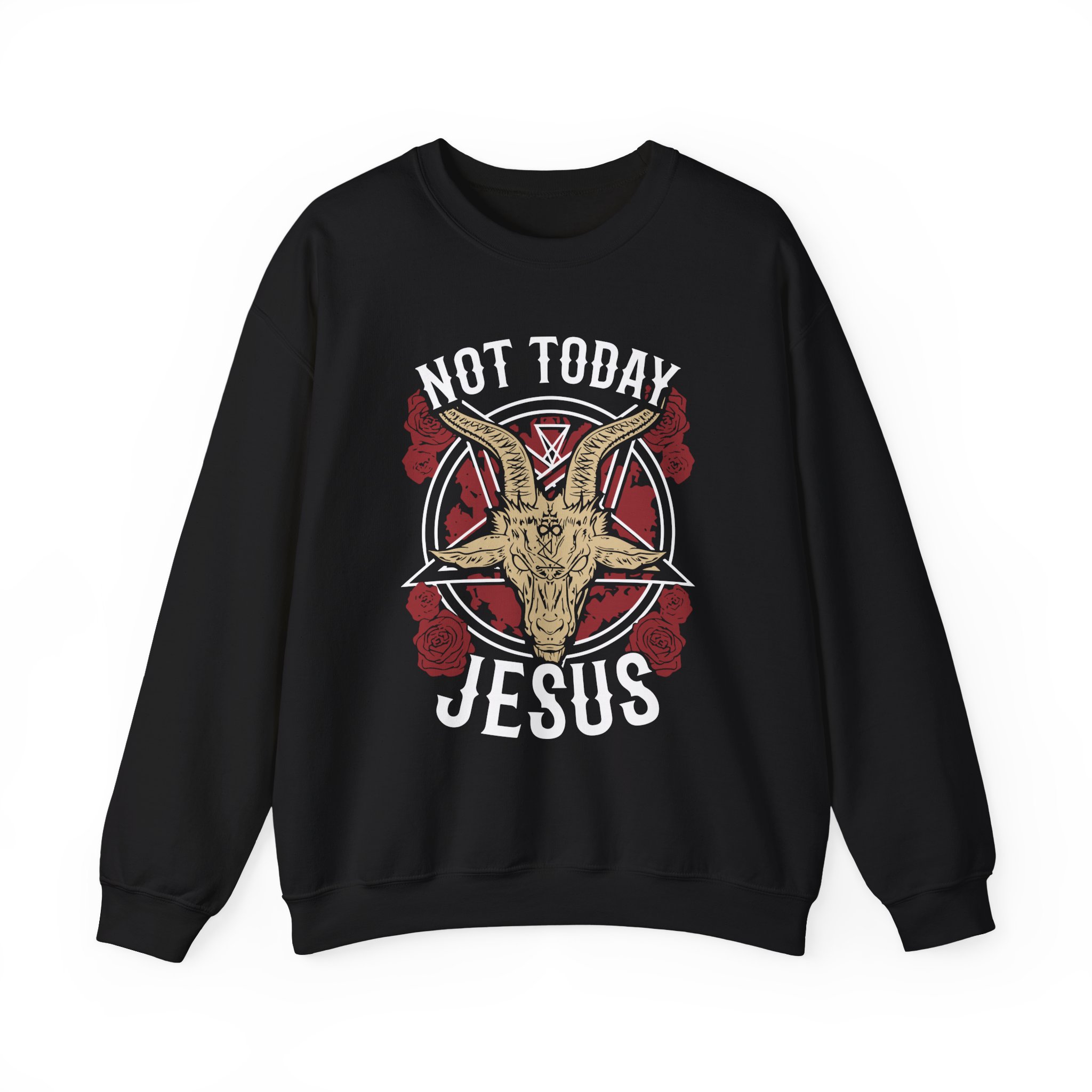 Goatwhore Not Today Jesus Unisex Heavy Blend™ Crewneck Sweatshirt