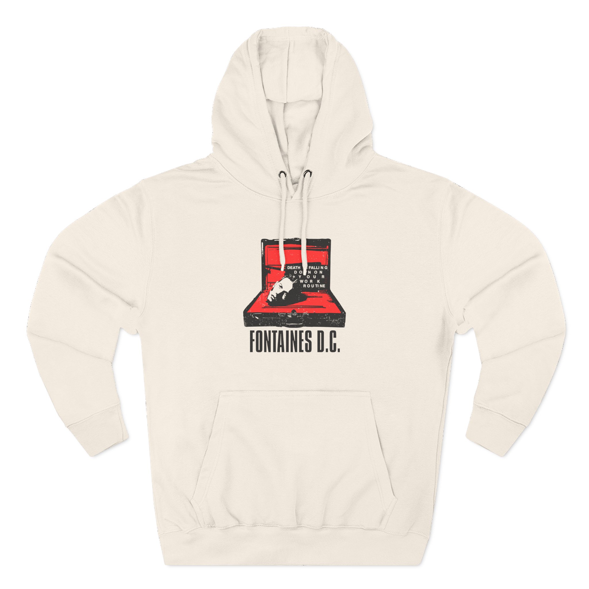 Fontaines Death Is Falling Down On Your Work Routine Three-Panel Fleece Hoodie - Image 5
