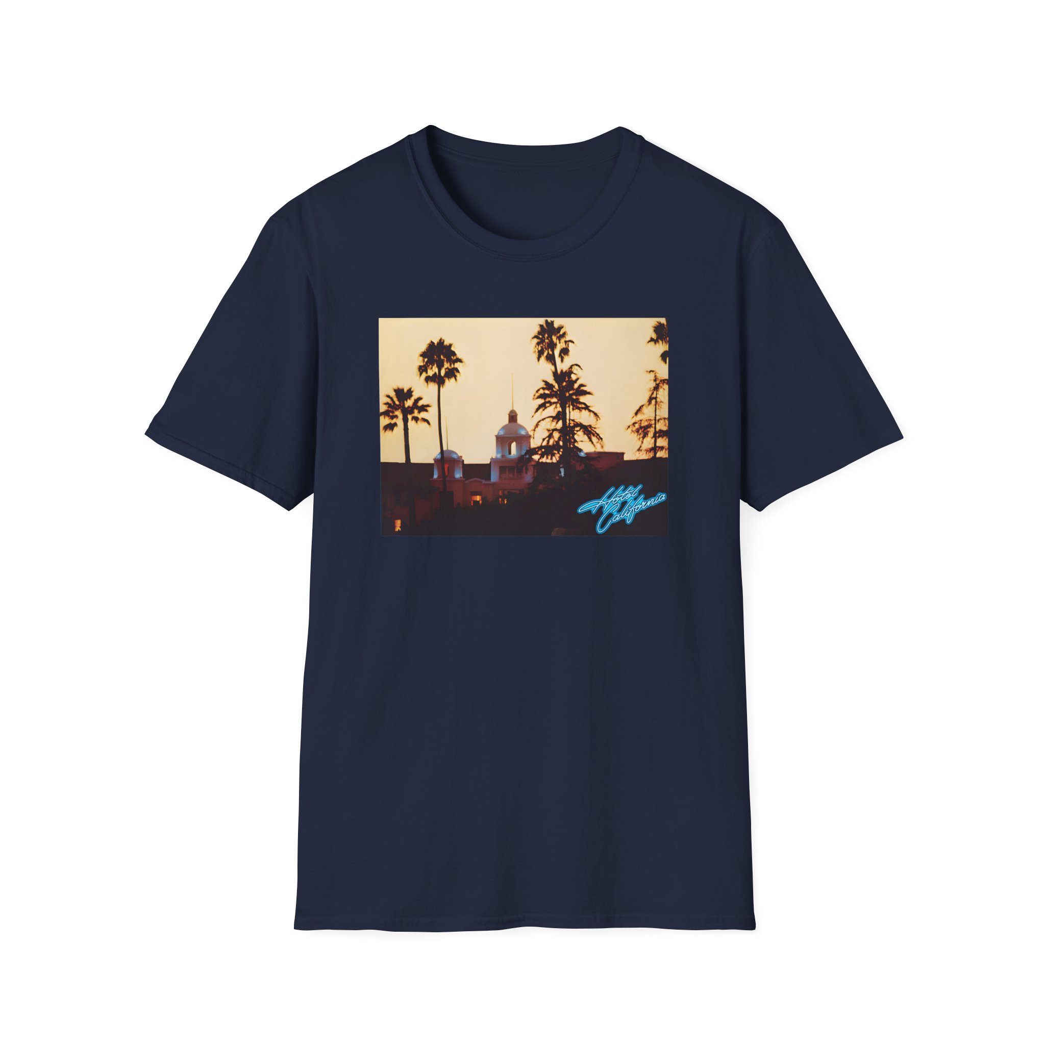 The Eagles Hotel California Unisex Softstyle T-Shirt - Image 5