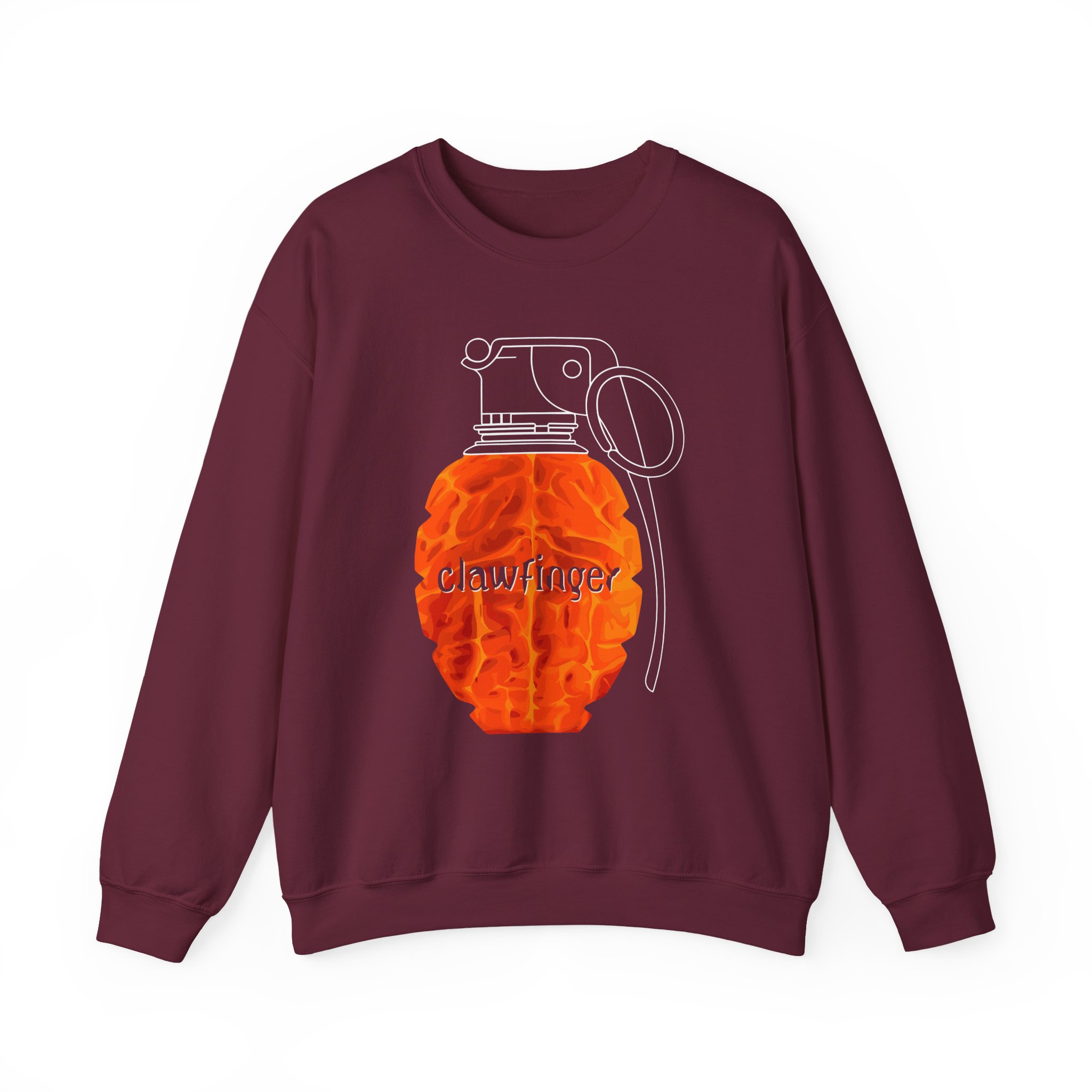 Clawfinger Use Your Brain Unisex Heavy Blend™ Crewneck Sweatshirt - Image 3
