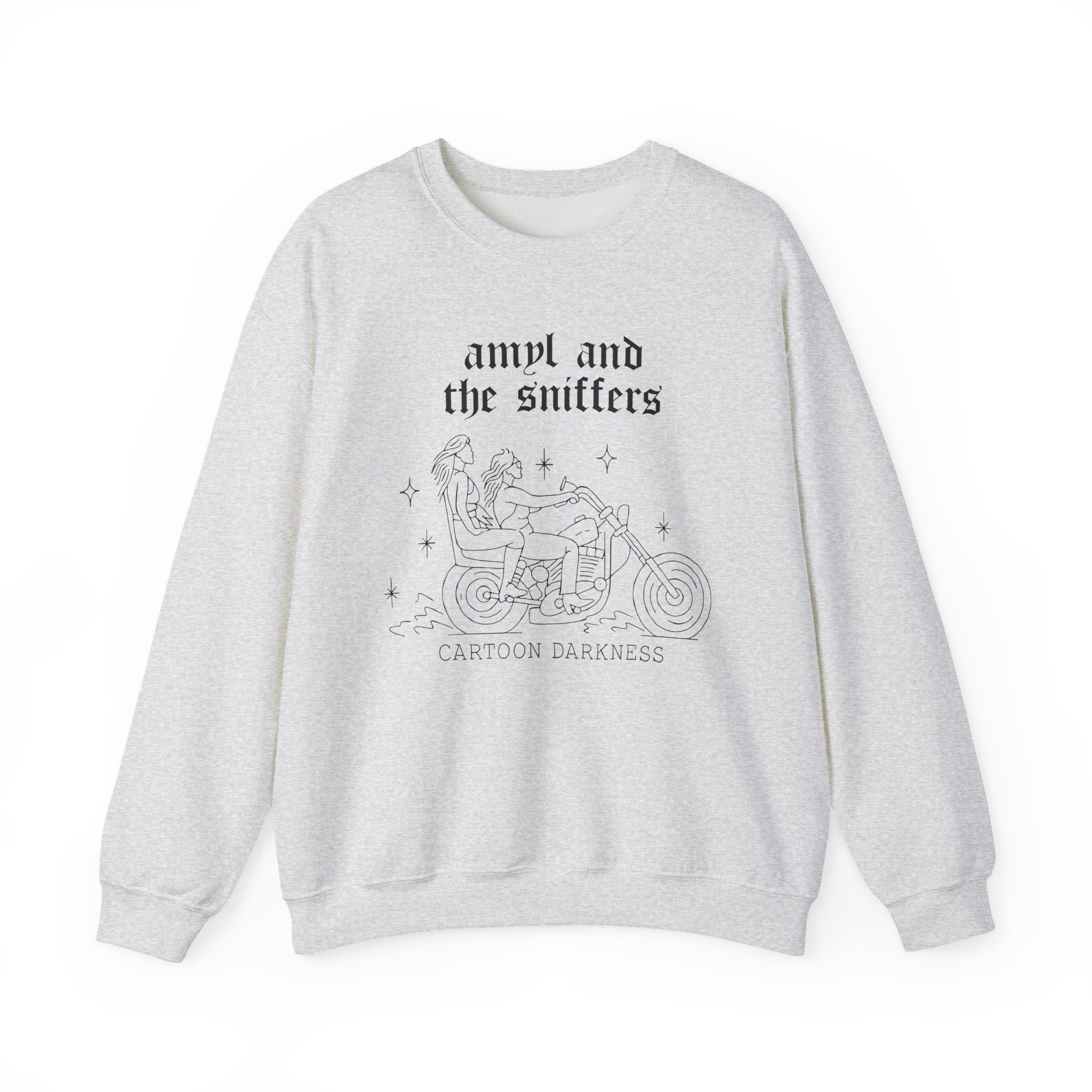 Amyl and the Sniffers Motorbike Unisex Heavy Blend™ Crewneck Sweatshirt - Image 3